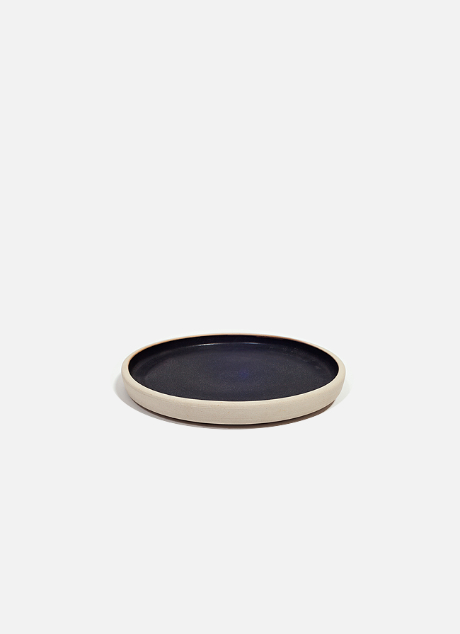 Frama - Plate small black - Original Aj Otto black glaze created 2011