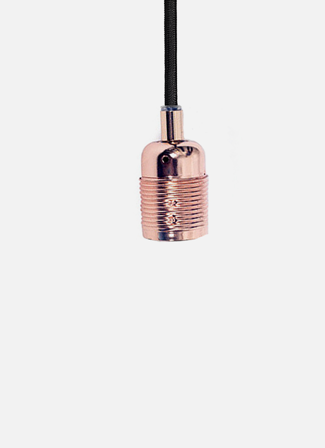 Frama – E27 Pendant – black cord/copper