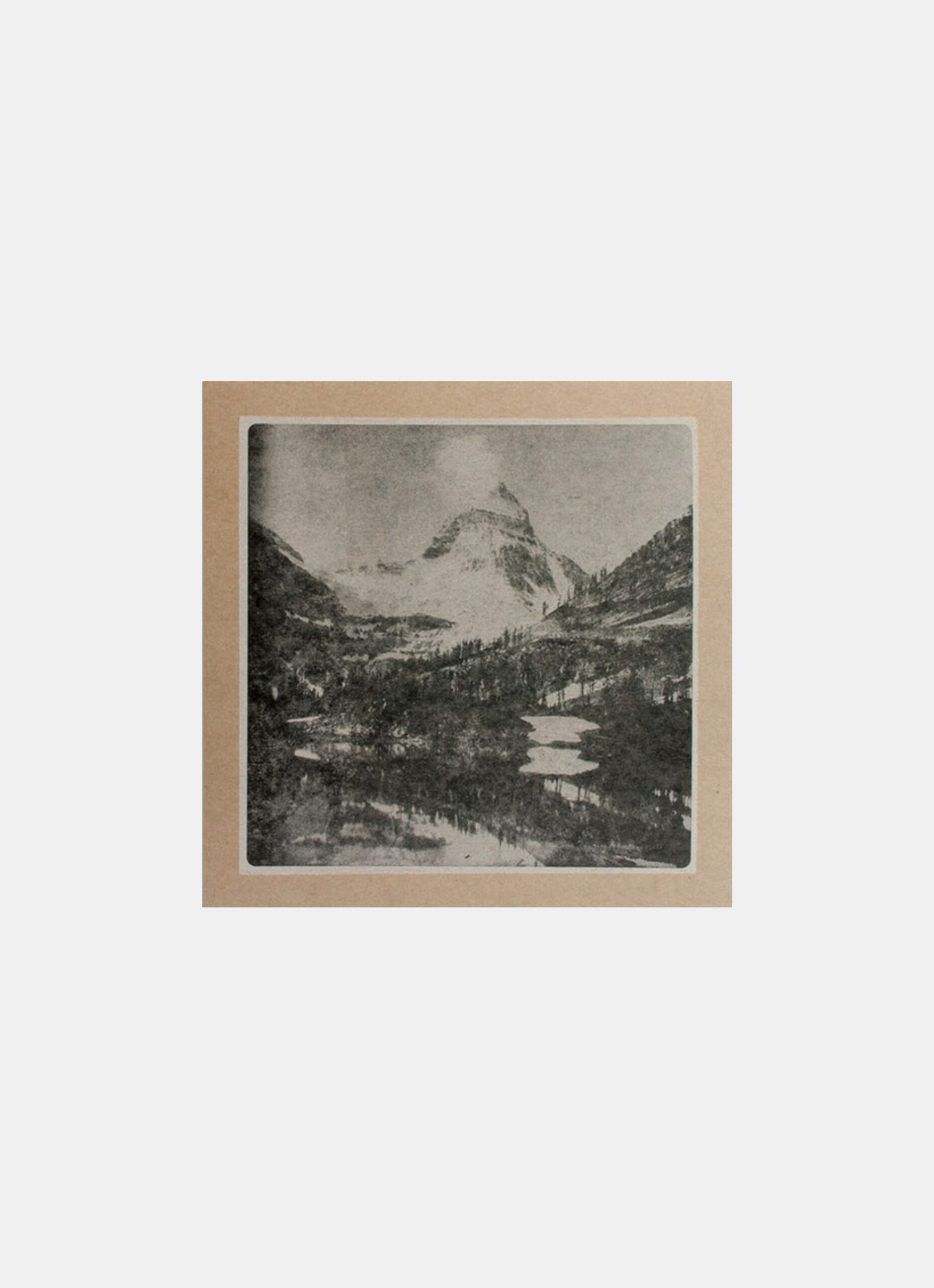 Hammerpress - Letterpress art print - Scenic Mountain View