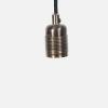 Frama – E27 Pendant – black cord/bronze