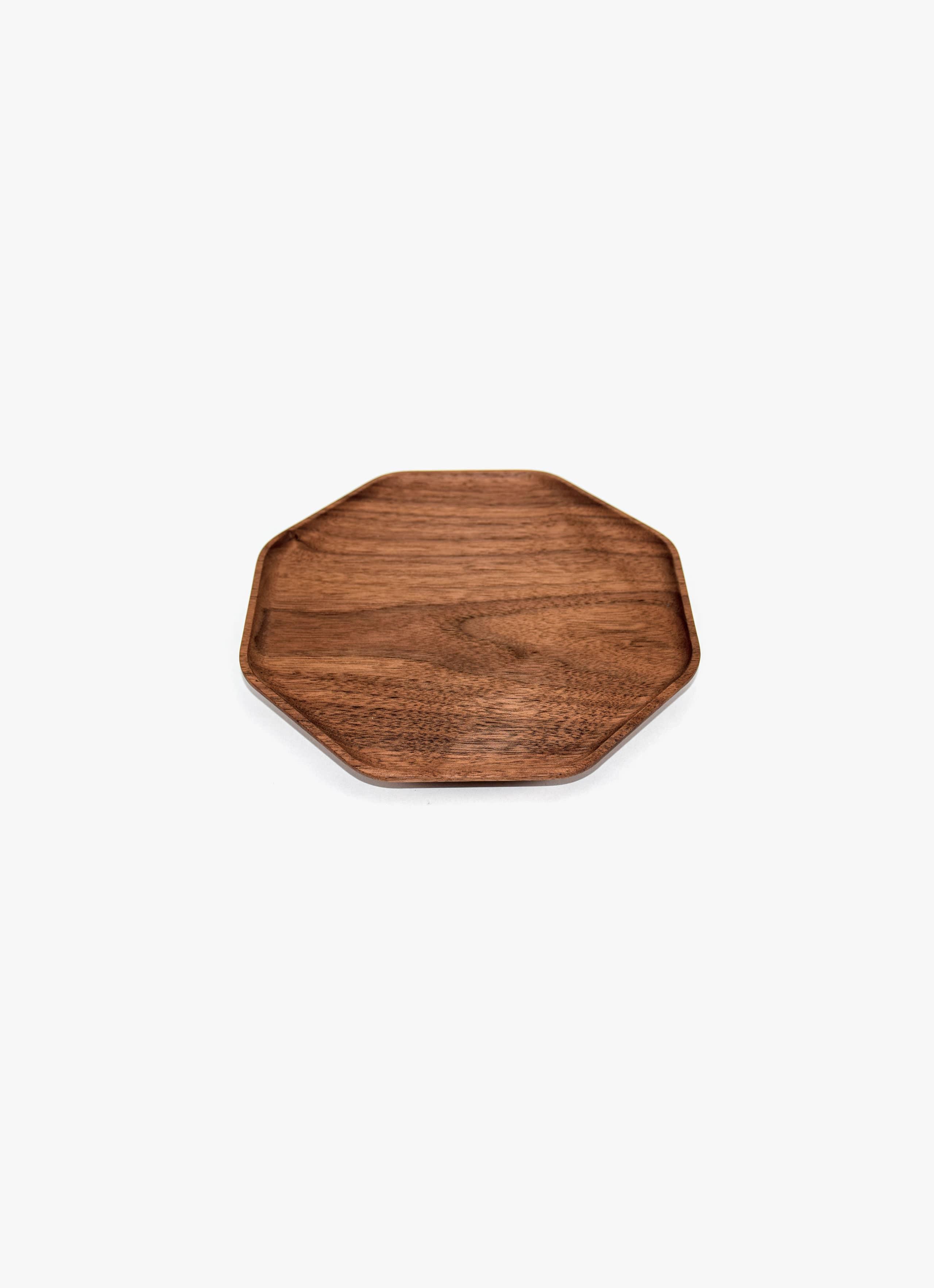 Asahikawa Woodworking - Oji Masanori - Kakudo Plate - Walnut - S