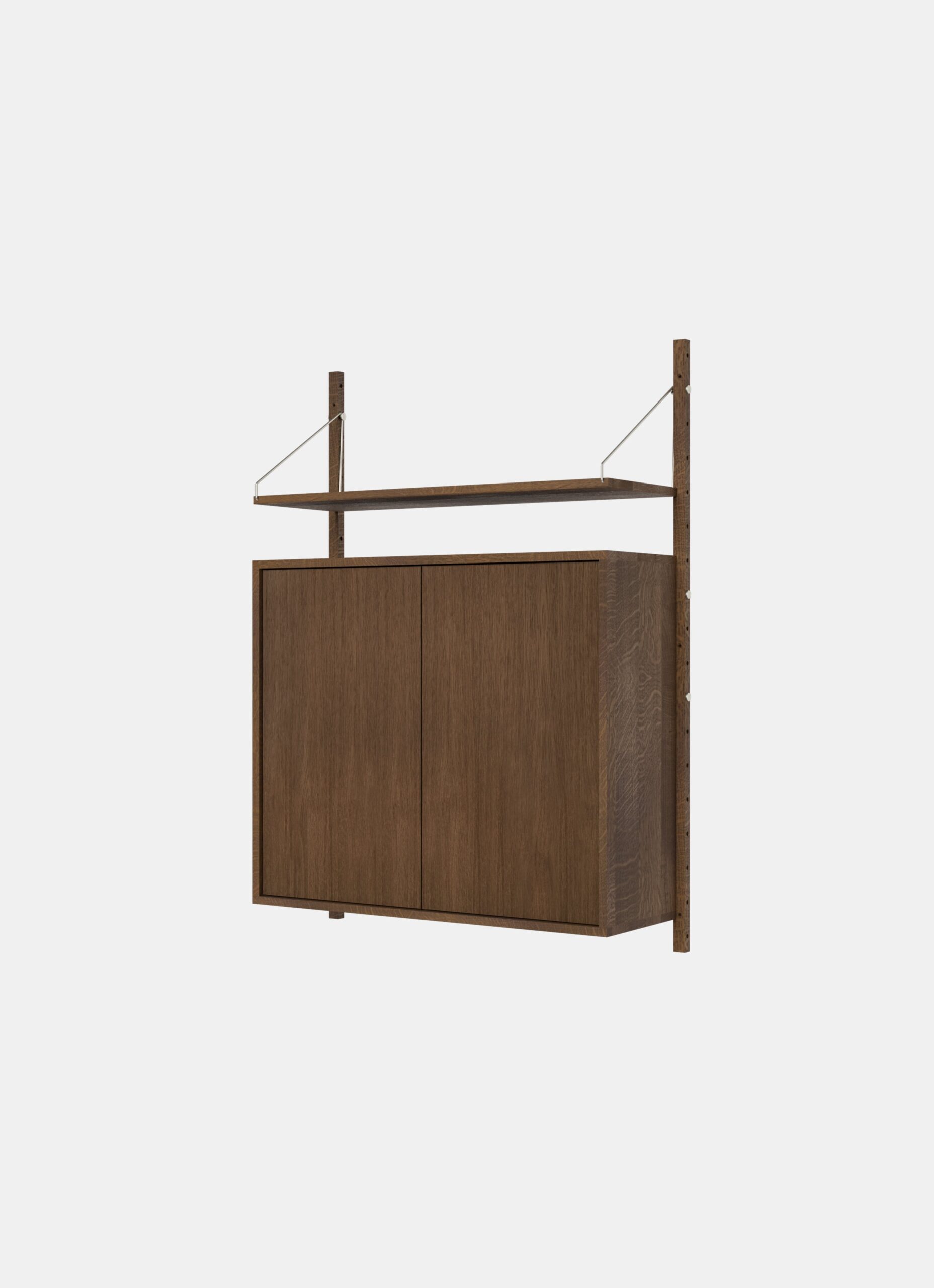 Frama - Shelf Library - Medium Cabinet Section - Dark Oak - H1148 - W80