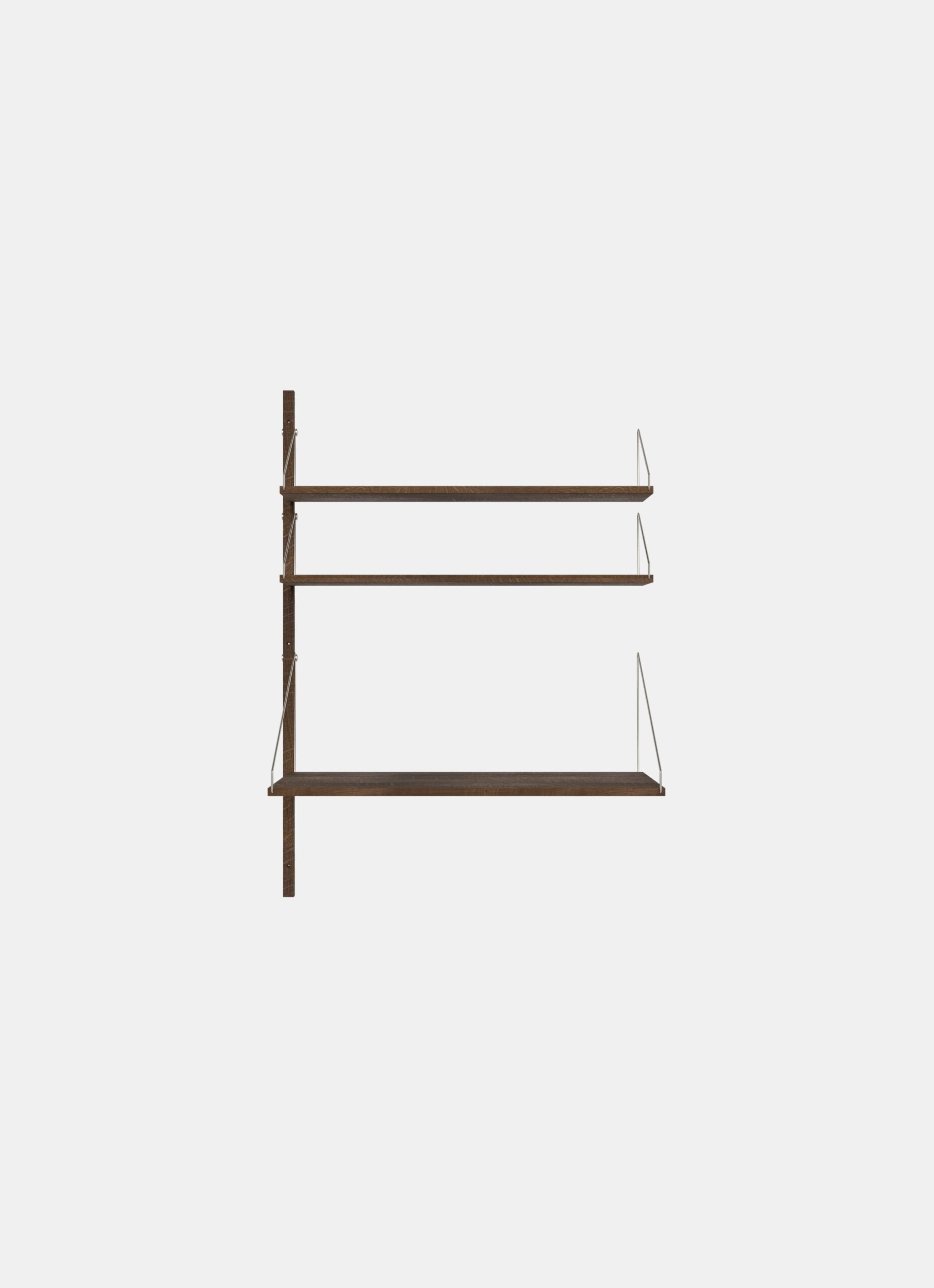 Frama - Shelf Library - Add-on Desk Section - Dark Oak - H1148 - W80