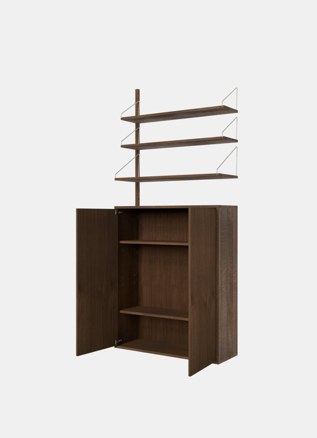 Frama - Shelf Library - Add-on Section Large Cabinet - Dark Oak - H1852 - W80