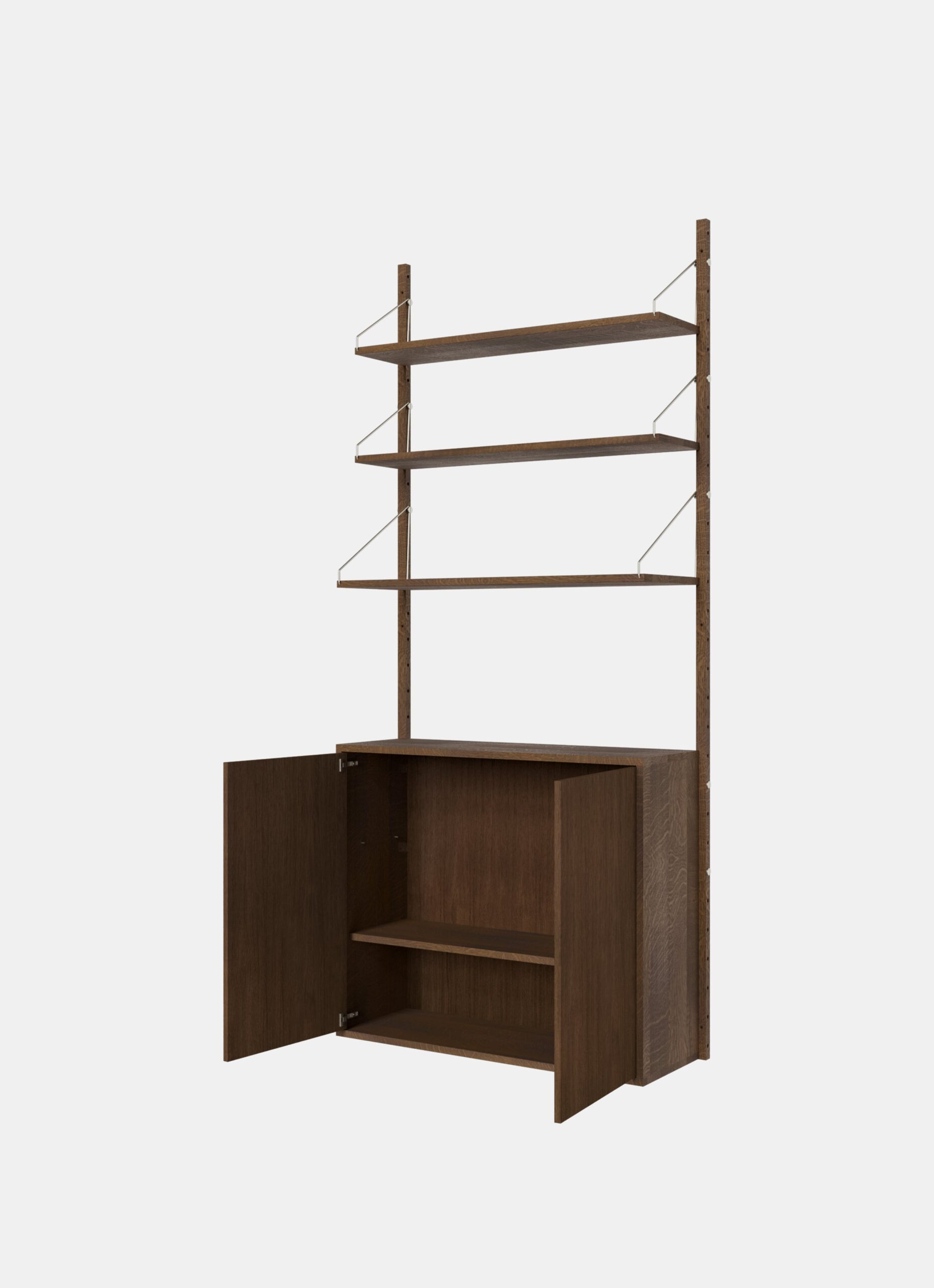 Frama - Shelf Library - Medium Cabinet Section - Dark Oak - H1852 - W80