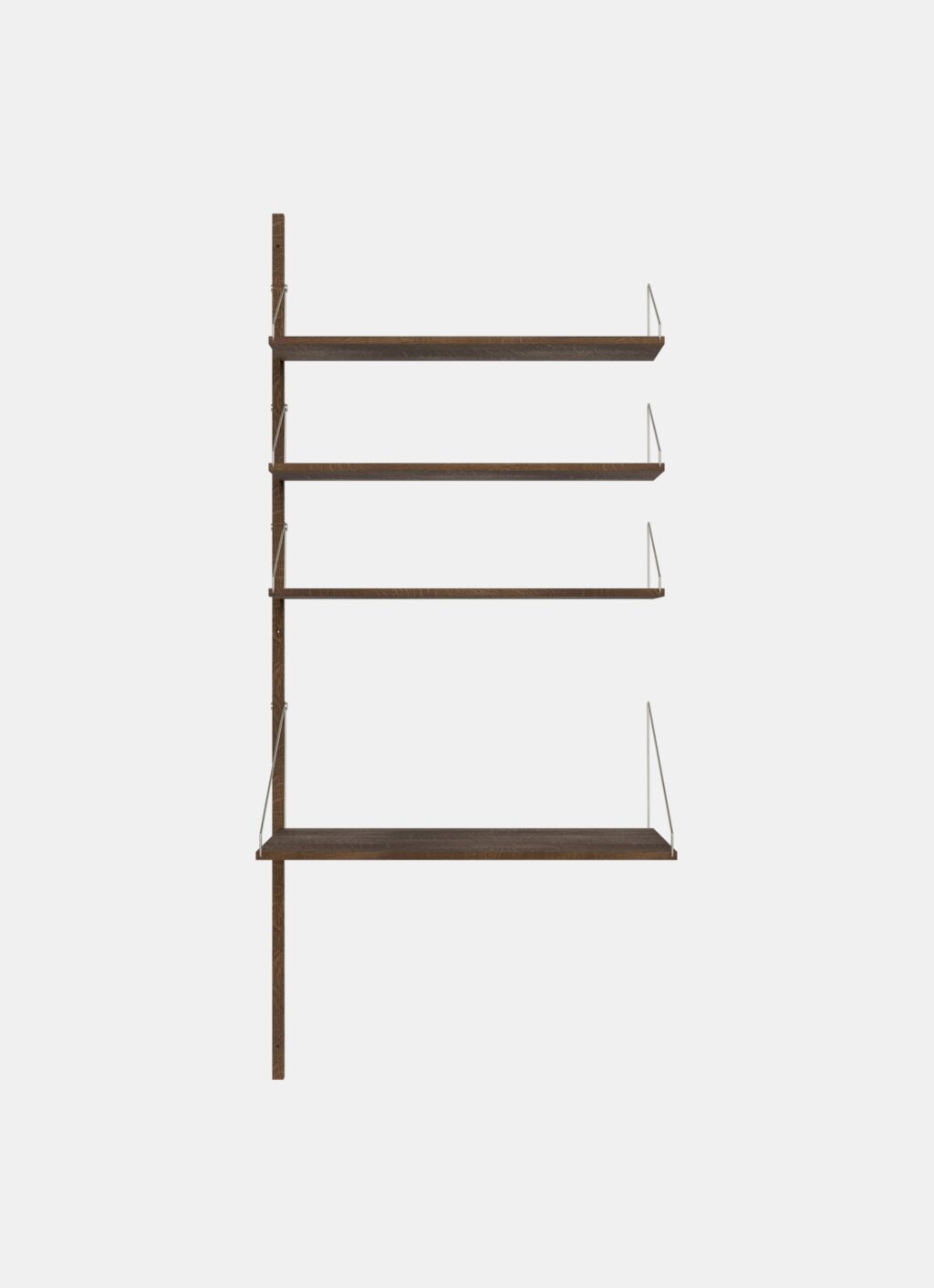 Frama - Shelf Library - Add-on Section - Desk Section - Dark Oak - H1852 - W80