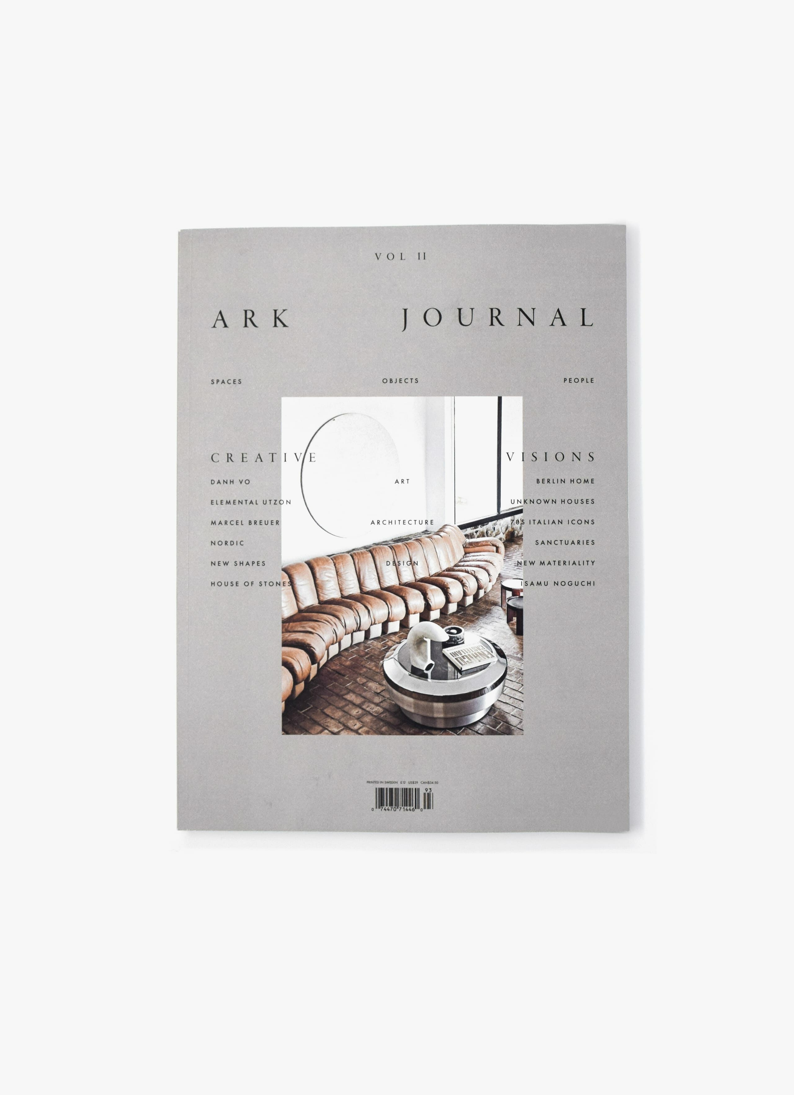 Ark Journal - Autumn - Winter 2019 - Volume 2 – VOLTA