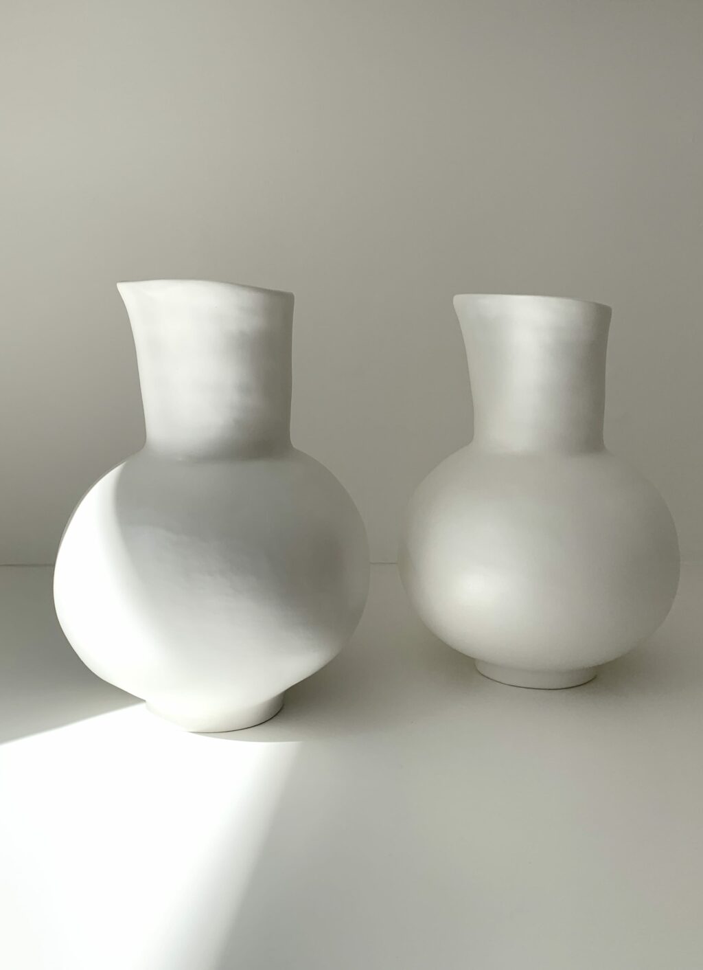 Marta Bonilla - Handmade Stoneware Pitcher - white