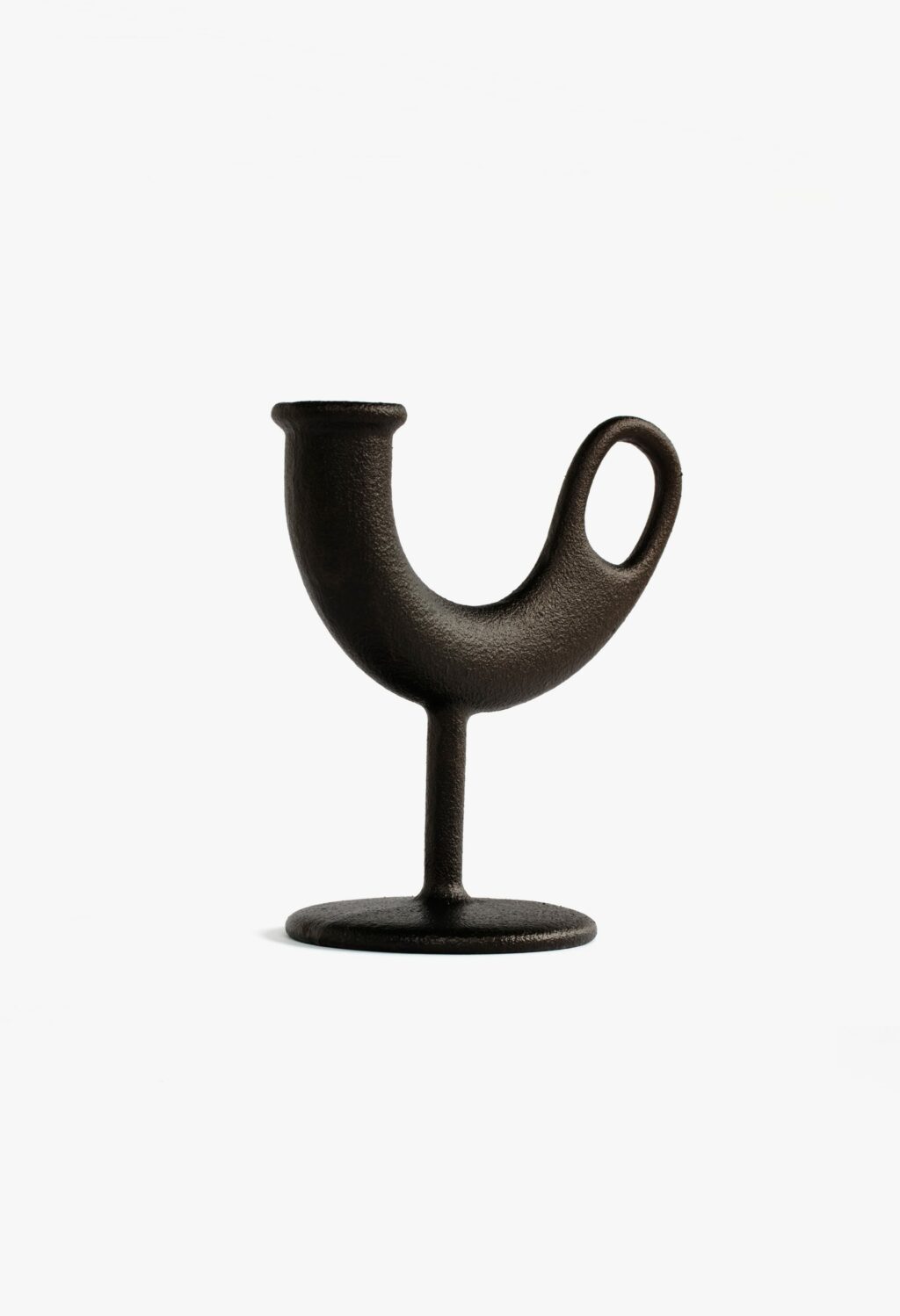Nedre Foss - Ildhane - Candle stick by Anderssen and Voll - black cast iron
