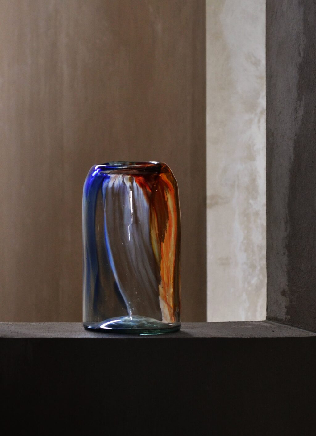 La Muerte Tiene Permiso - Cuadrada - Handblown Glass Vase