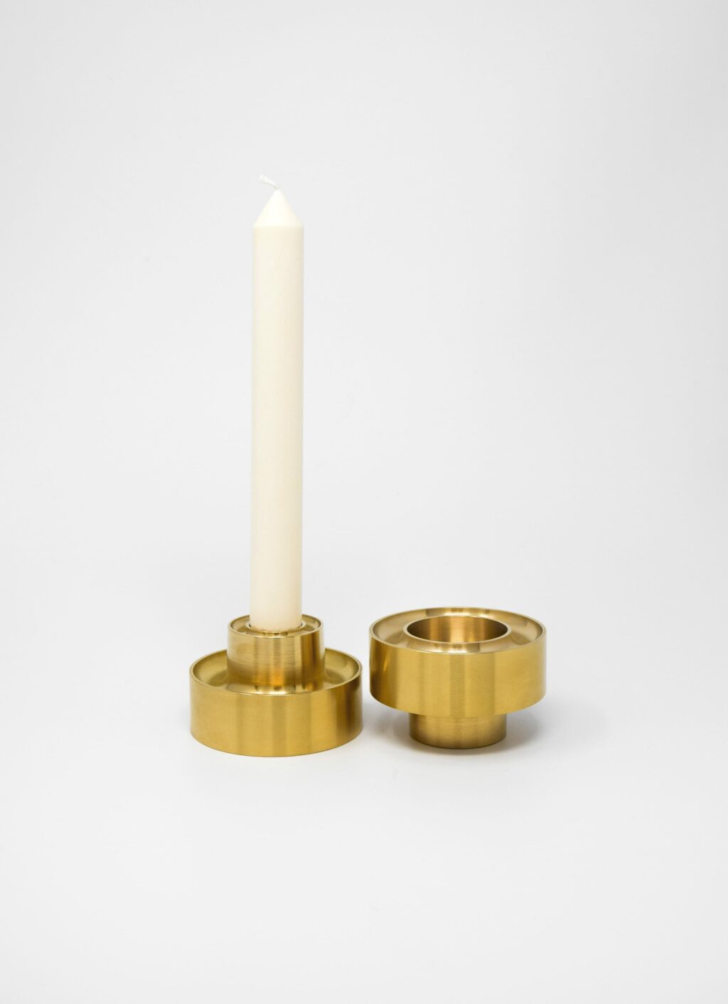 Fort Standard – Stacking Candle Holder – Set of two – Solid brass