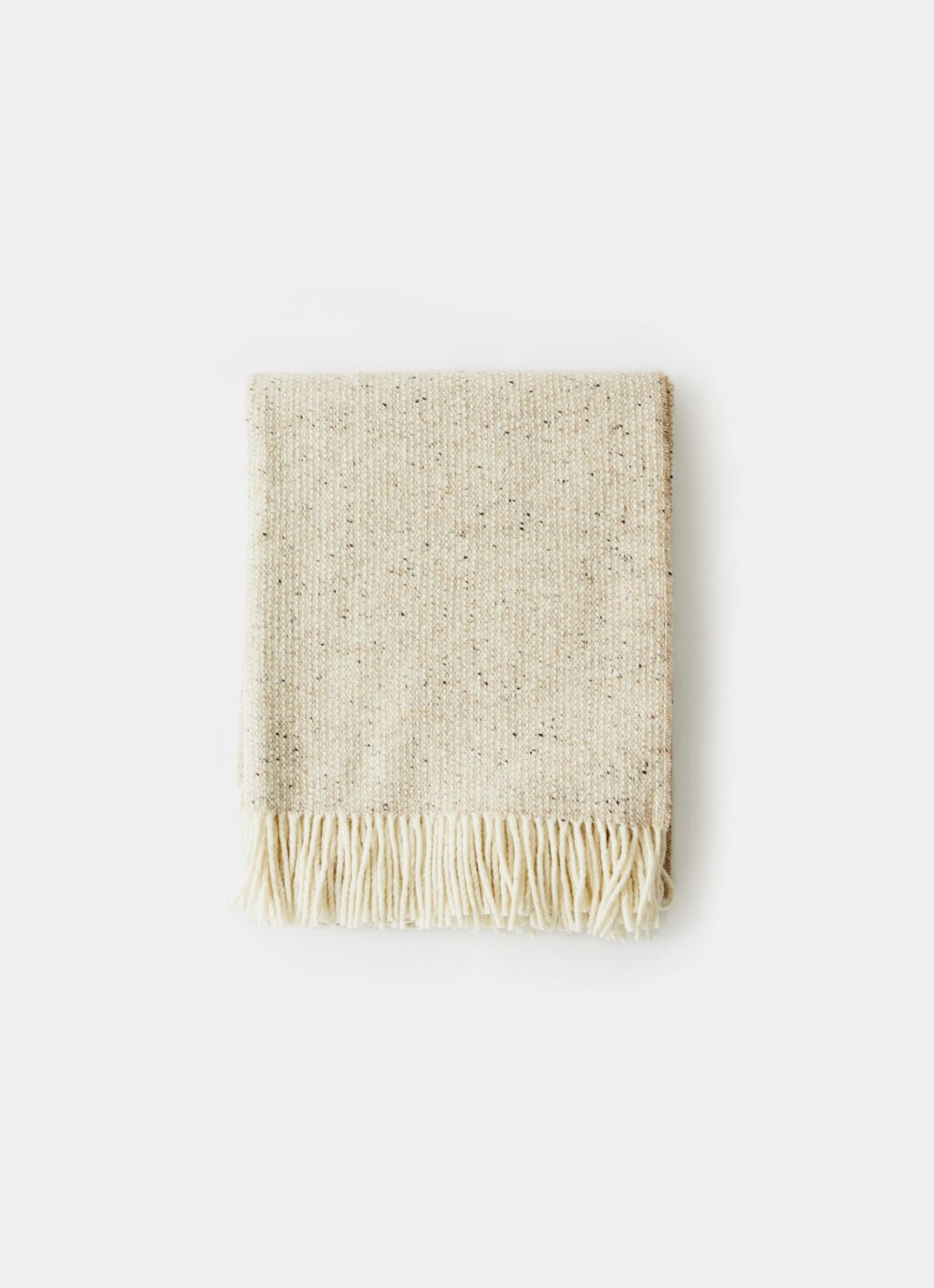 Mourne Textiles - Tweed Emphasize - Merino Blanket - Oatmeal