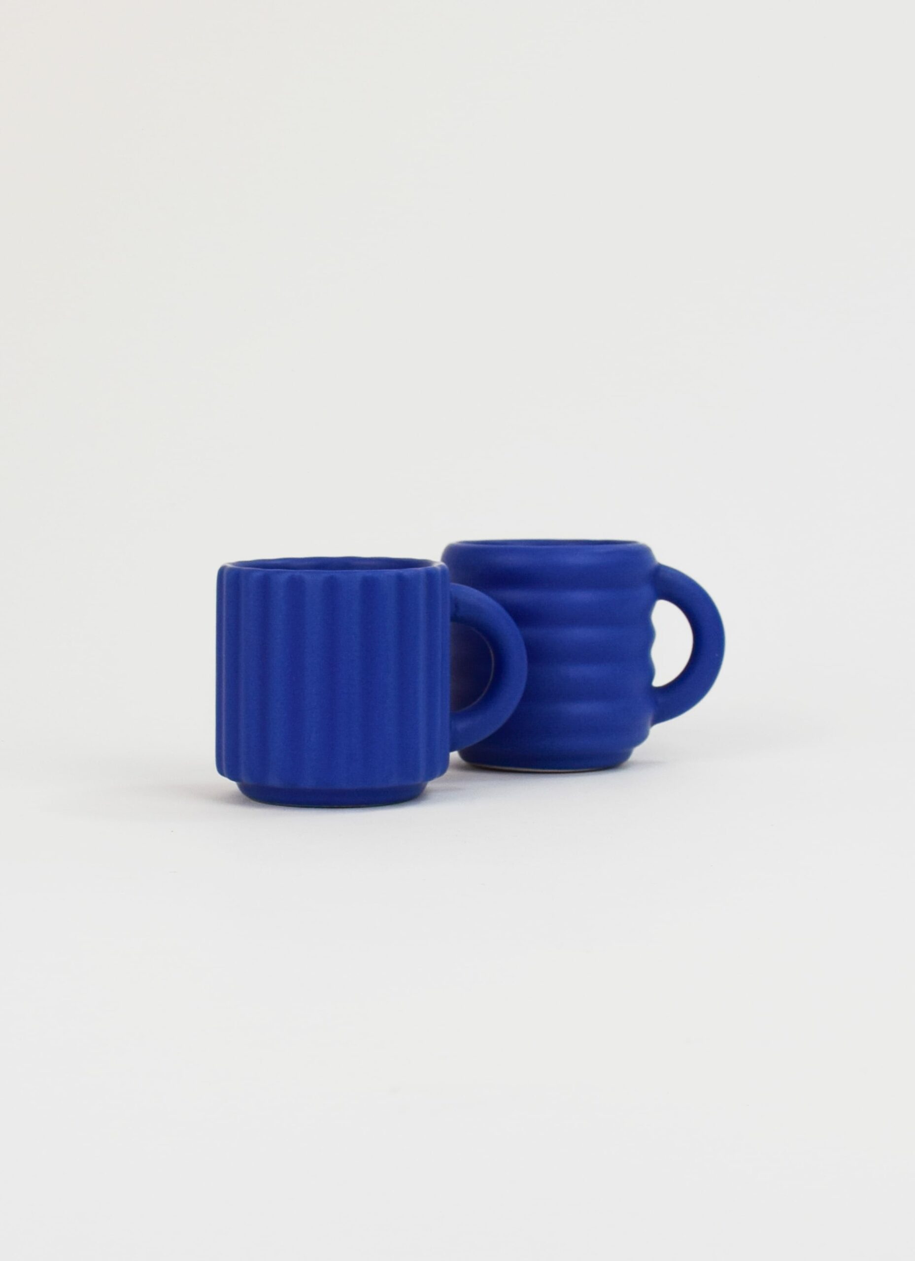 Form and Seek - Ripple Espresso Cups - Set of Two - Cobalt