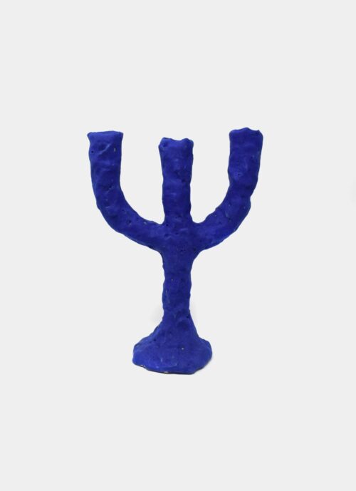 Studio Fletta - Minute - Stoneware candle holder - Blue