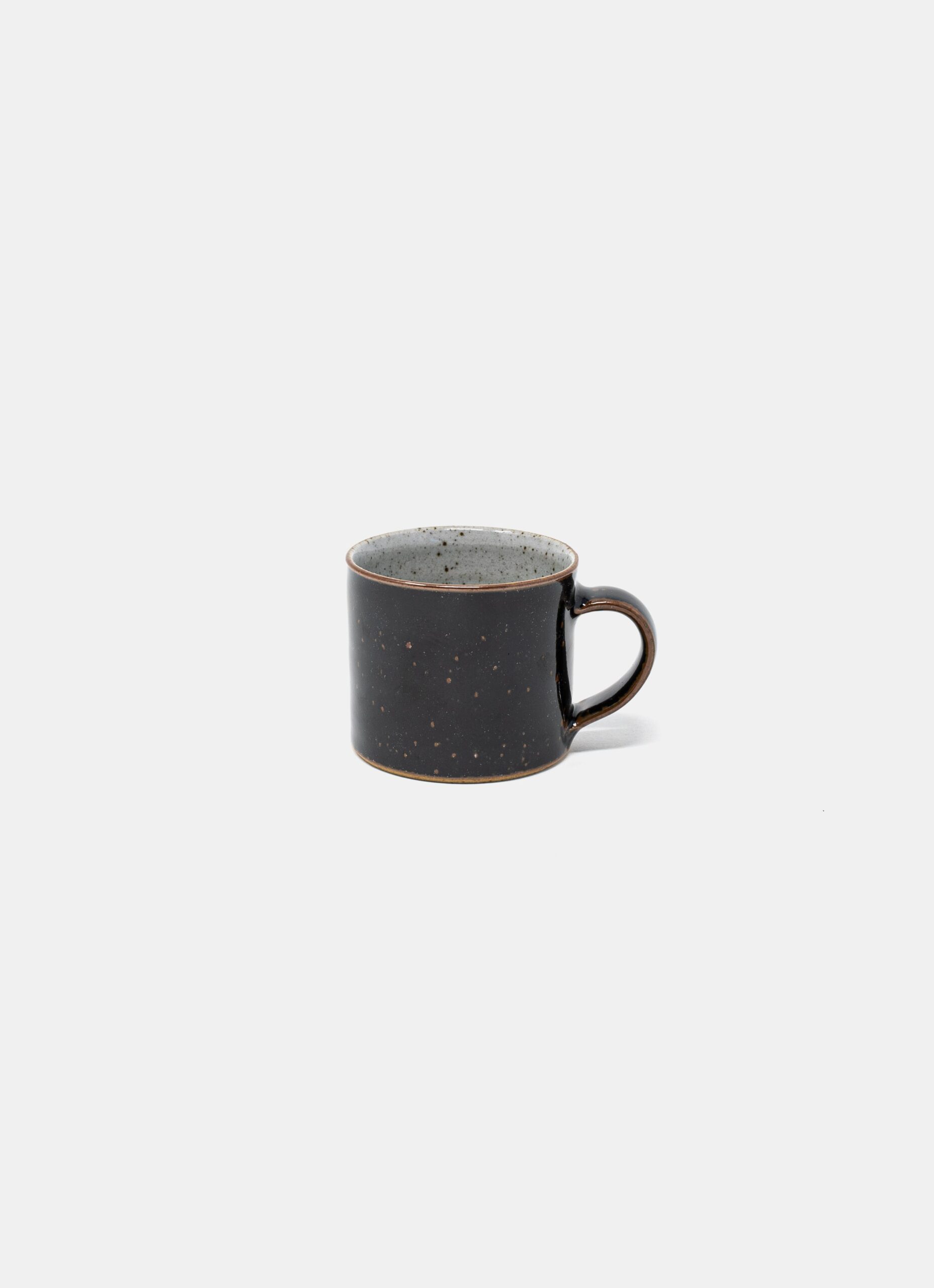 James and Tilla Waters - Hand- thrown Stoneware - Espresso cup - Tenmoku glaze