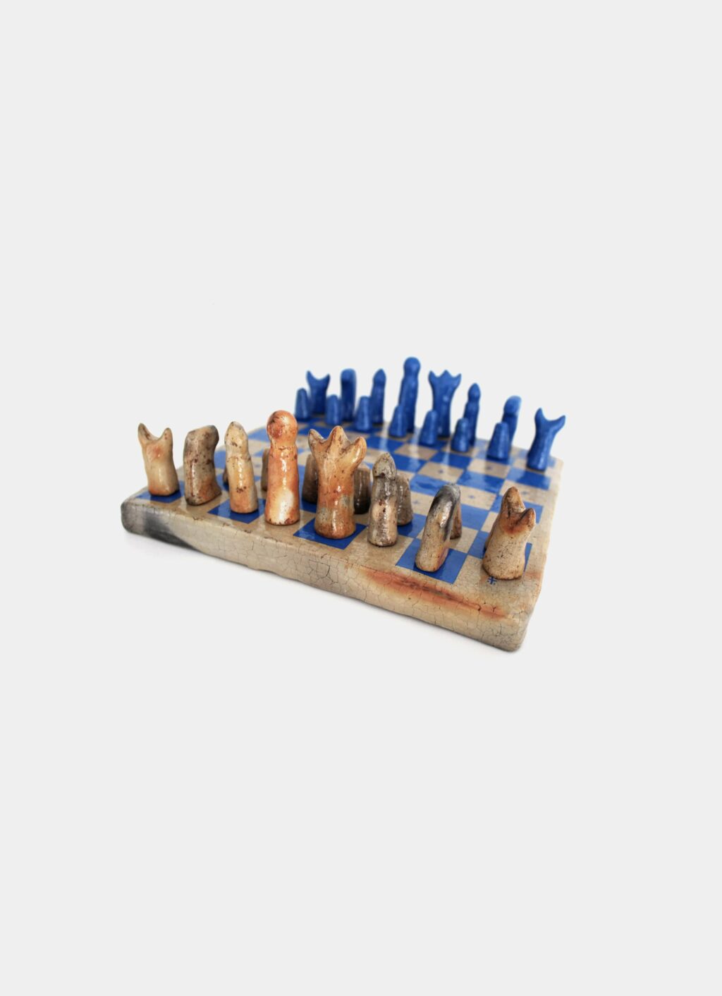 Flayou - Chich-Bich - Stoneware Chess - Special edition - Neon blue