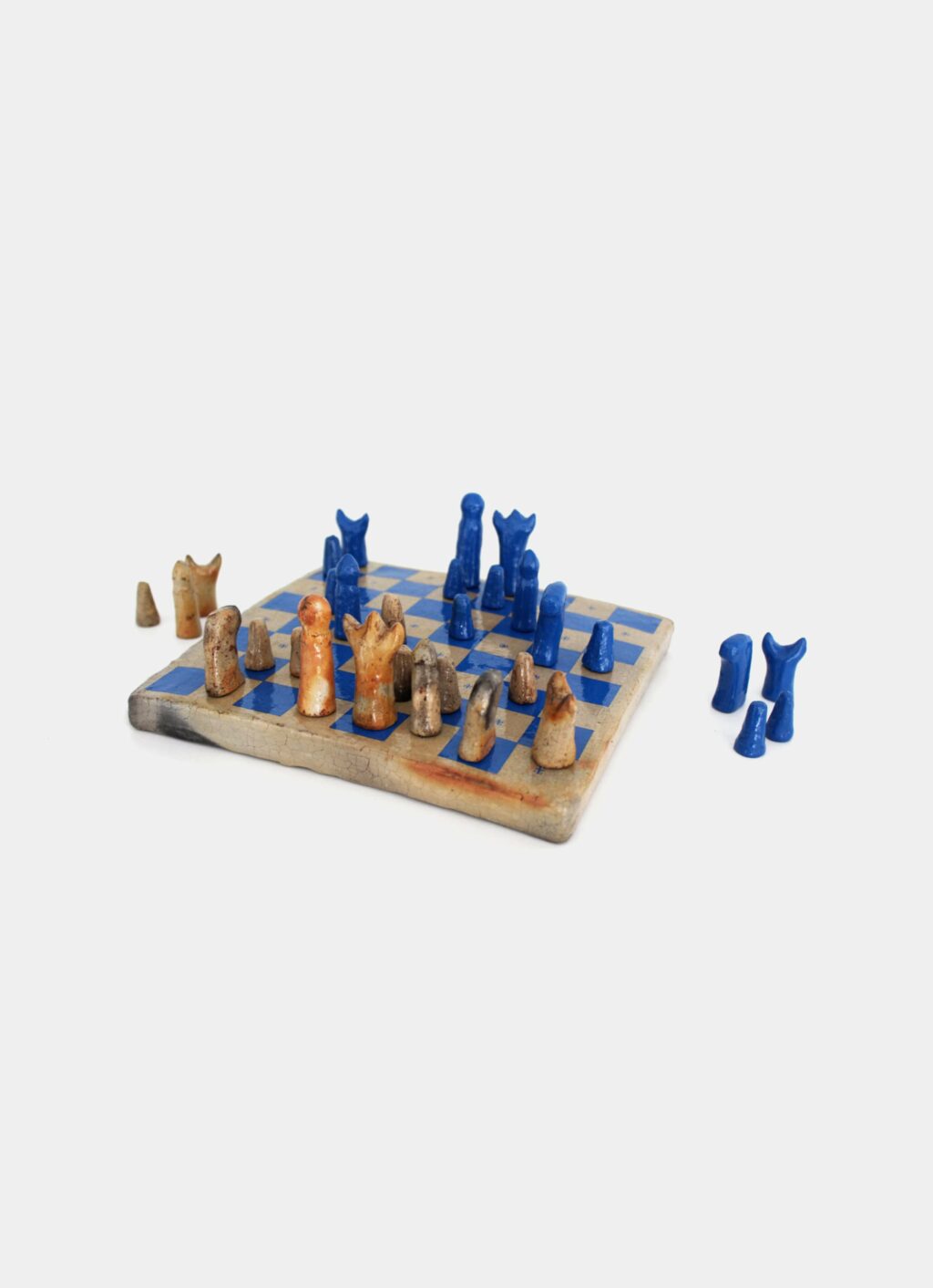 Flayou - Chich-Bich - Stoneware Chess - Special edition - Neon blue