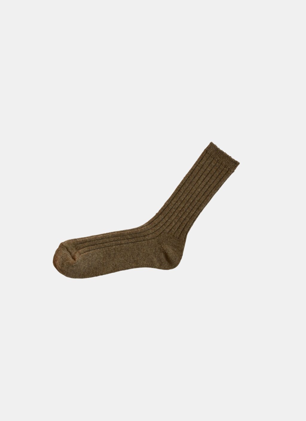 Nishiguchi Kutsushita - Cashmere Ribbed Socks - dif. sizes - Amber