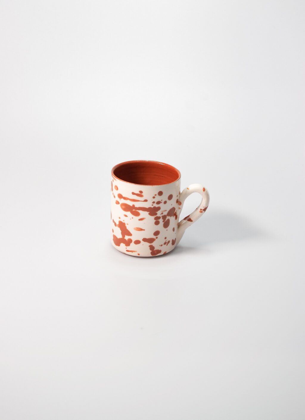 Casa Cubista - Spatter Mug - Terracotta on White