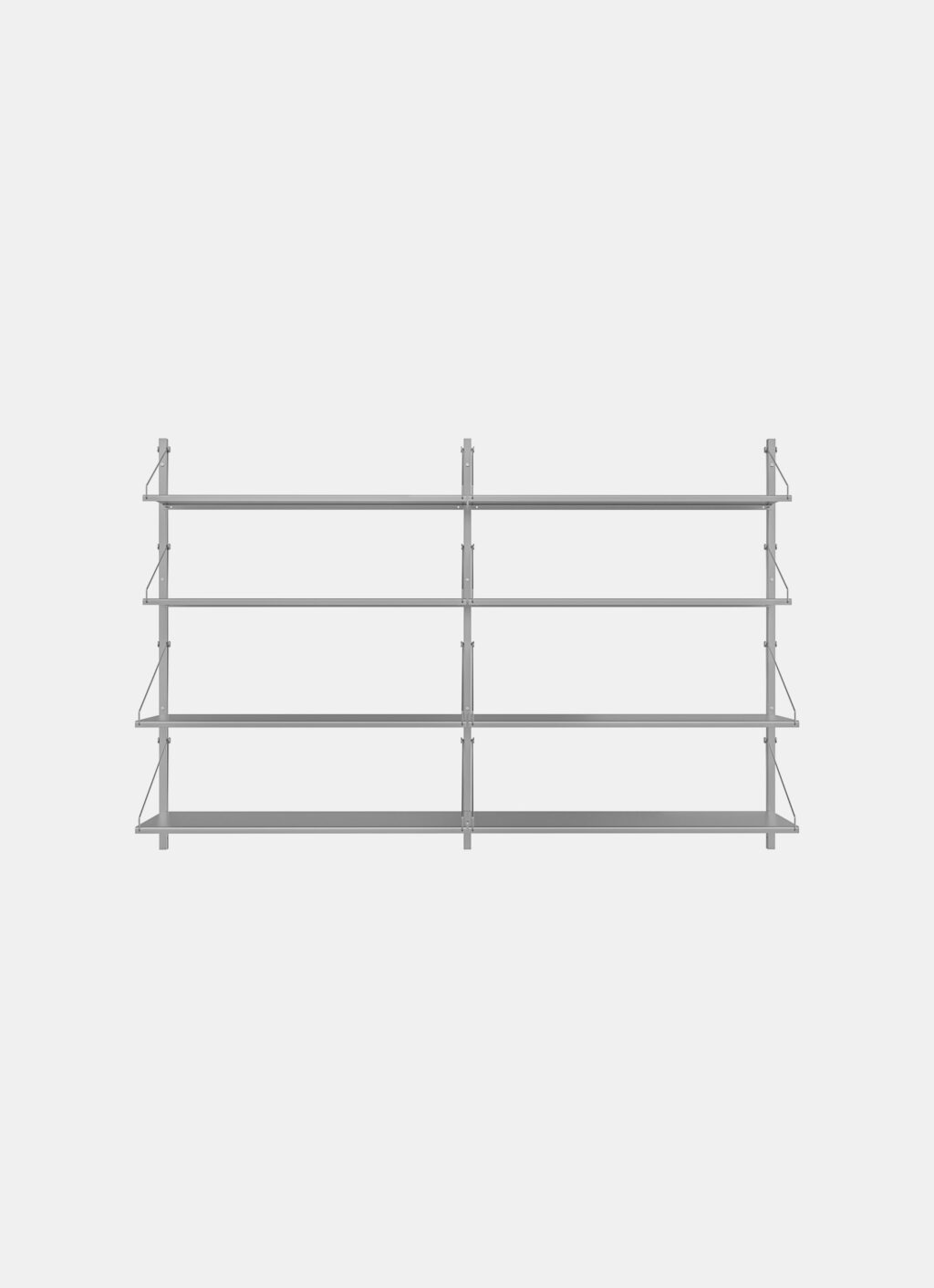 Frama - Shelf Library - Stainless Steel - H1084 - Double Section