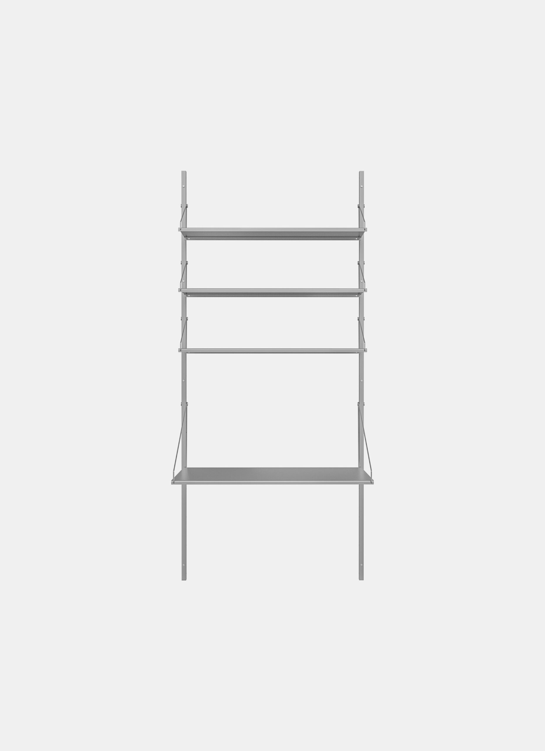 Frama - Shelf Library - Stainless Steel - H1852 - Desk Section