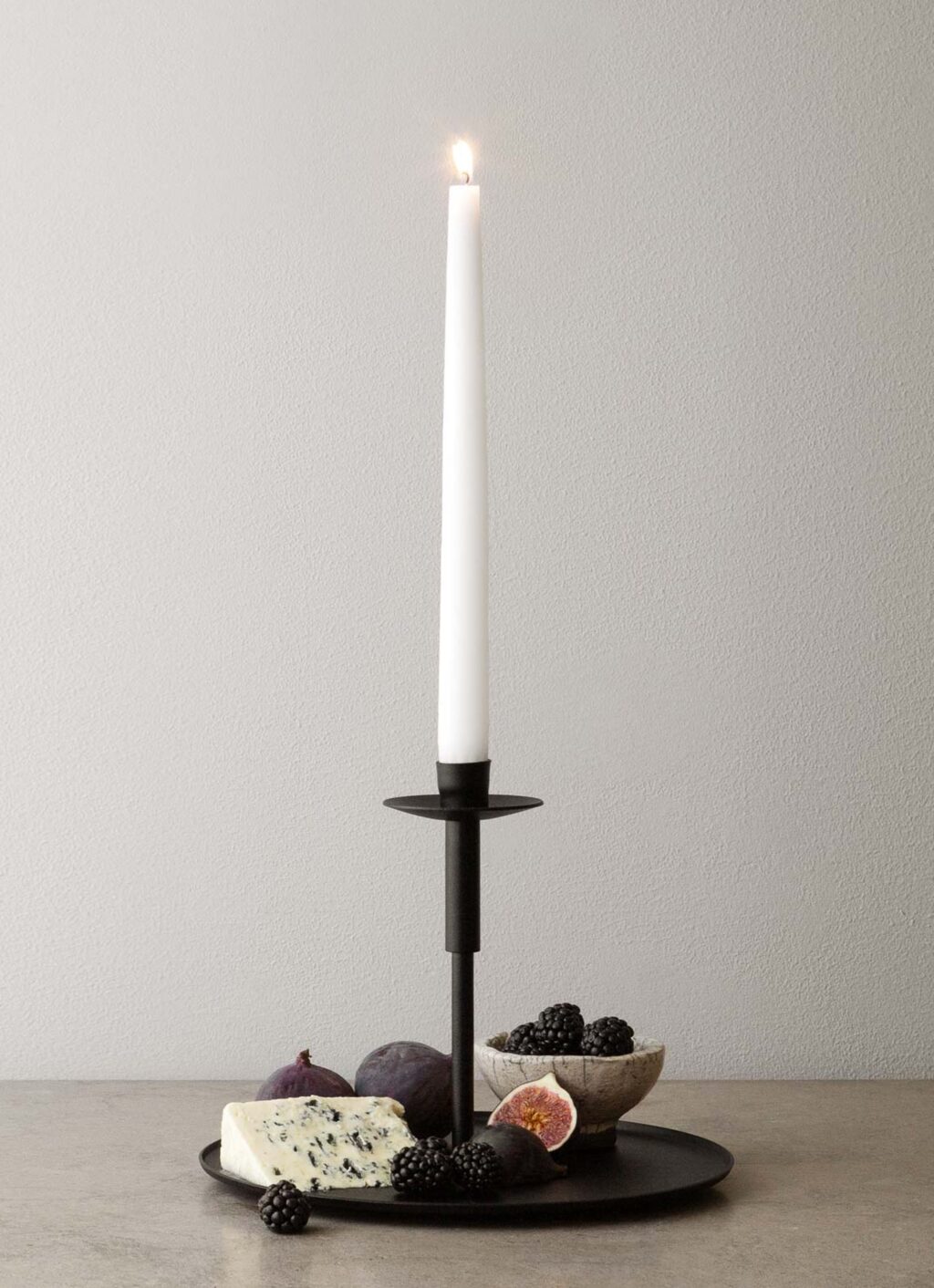 Vages - Handmade Cast Iron Candle Holder and Plate - Traedet