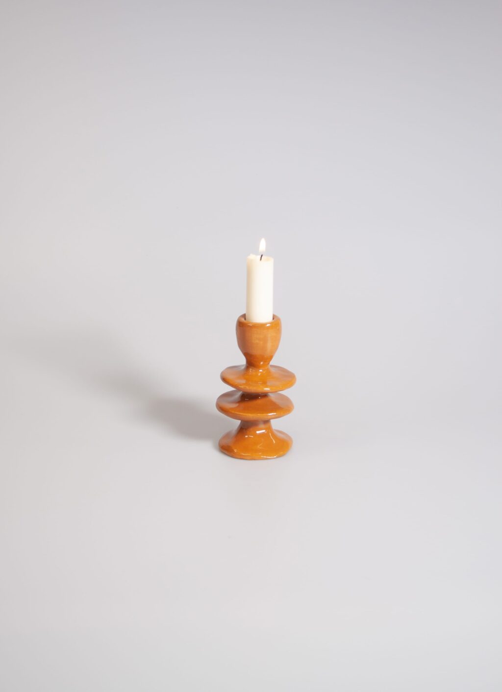 Mariela Ceramica - Pequin Candle Holder - Caramel