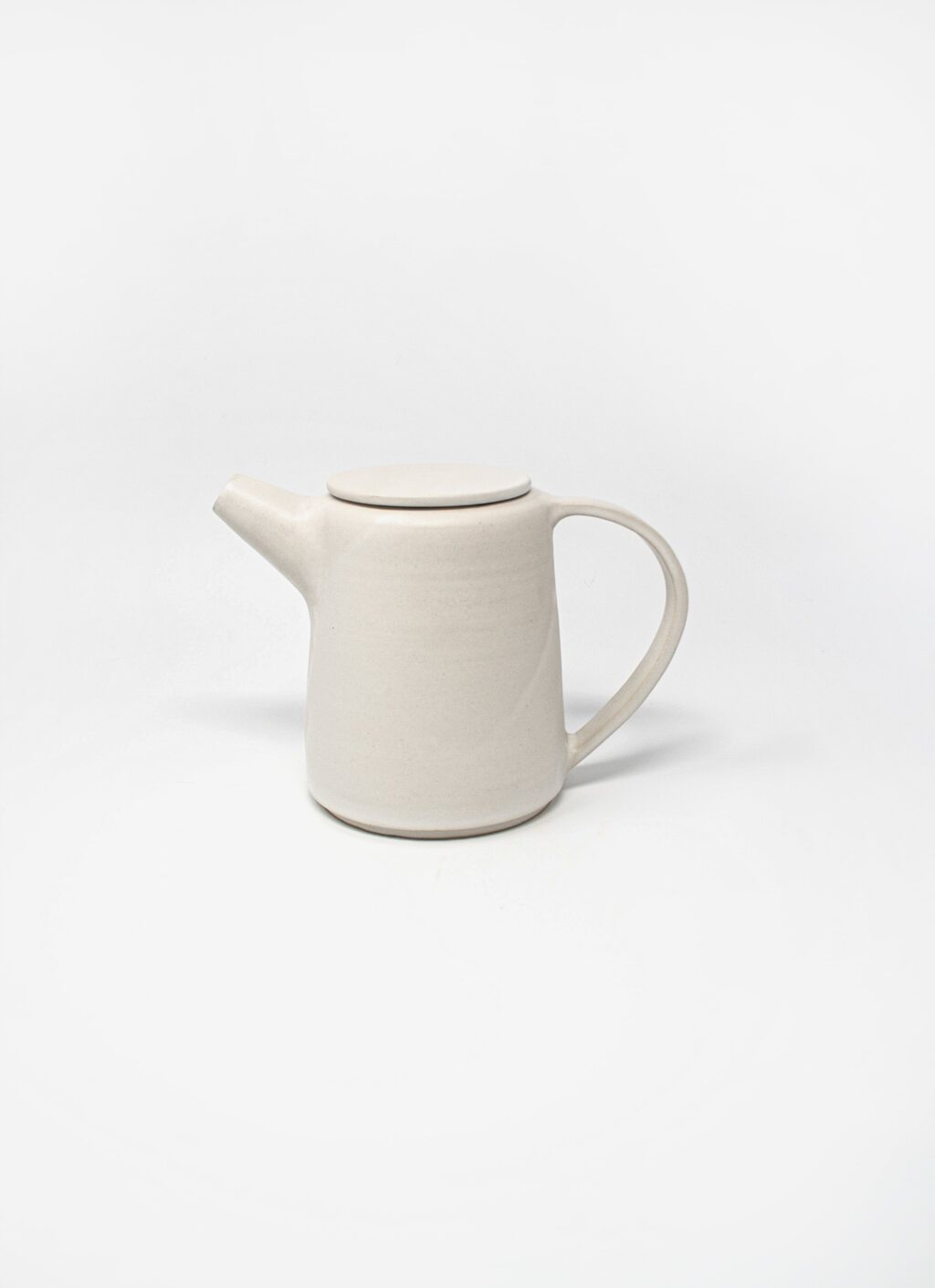 Kolektiv DVA - Handmade Stoneware Teapot - white matte glazed