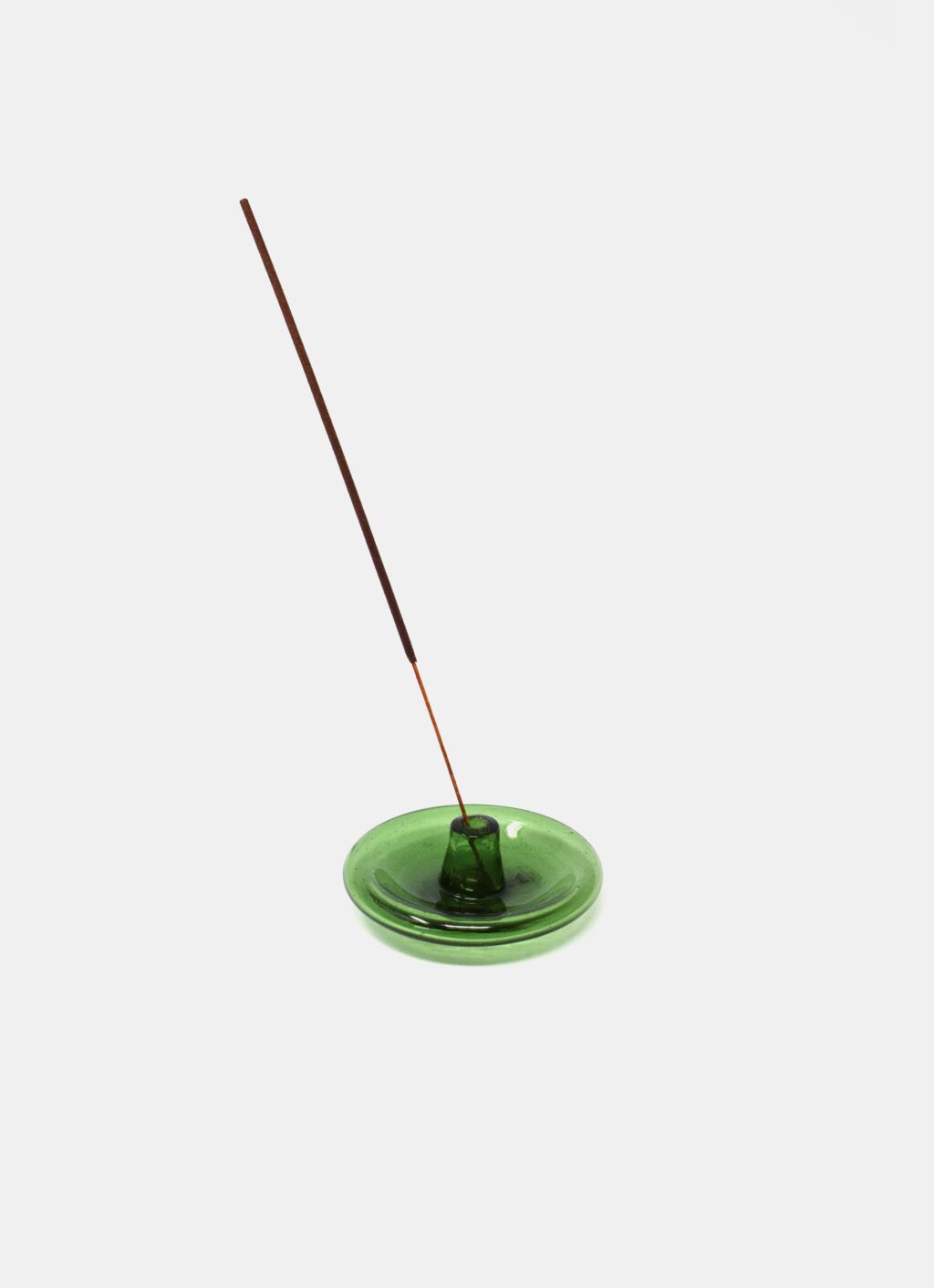 La Soufflerie - Handblown Incense Holder - Recycled Glass - Olive