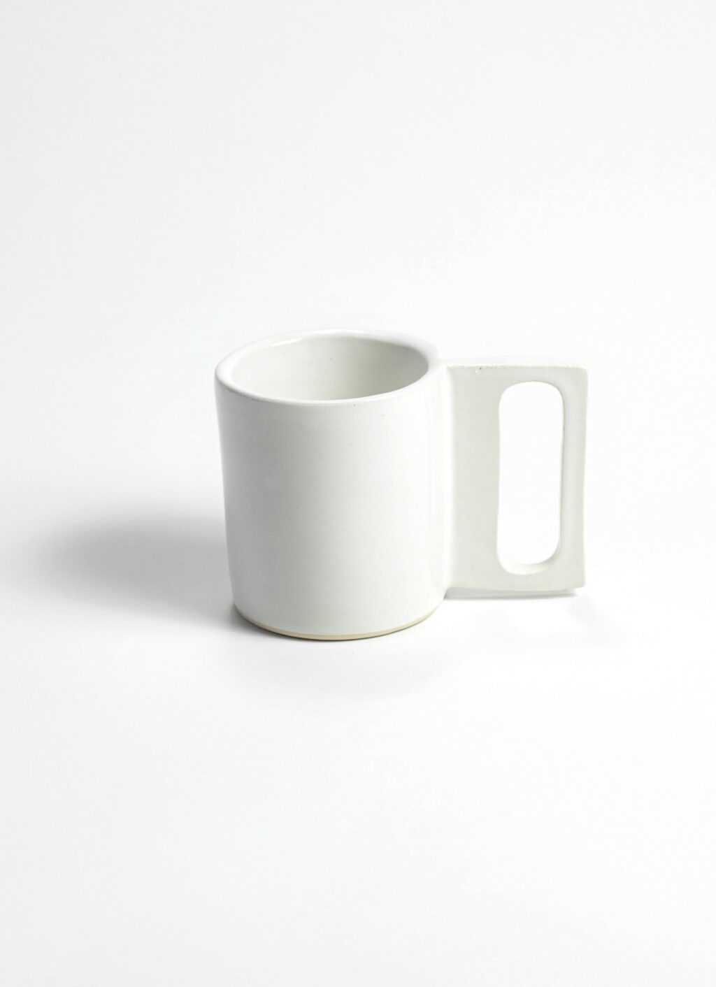 Guten Co - Gloss White Geo Mug - Handmade Porcelain