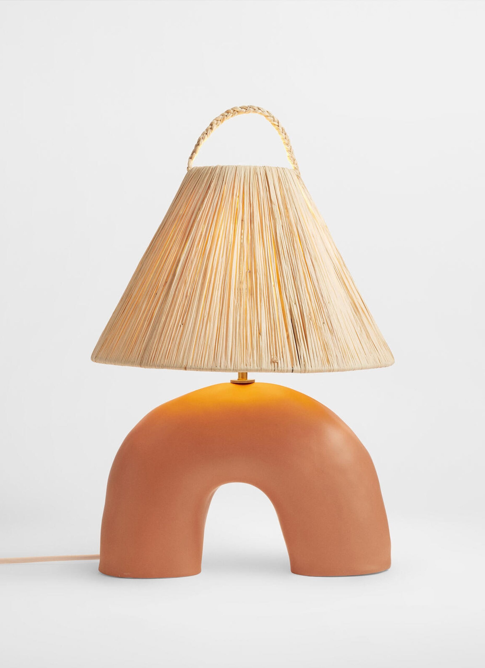 Marta Bonilla - Handmade Stoneware - Volta Lamp - Red clay