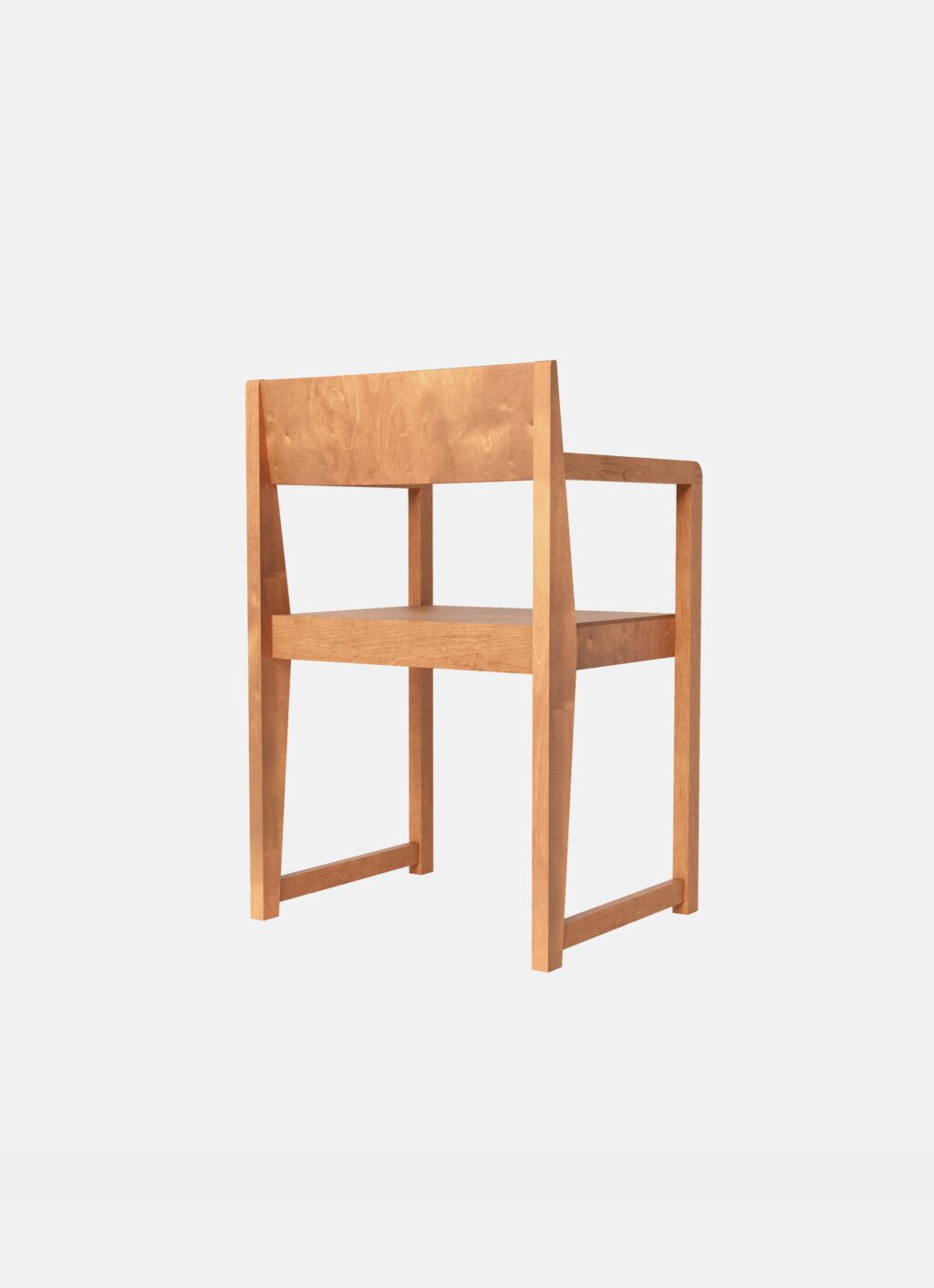 Frama - Armrest Chair 01 - Warm Brown Birch