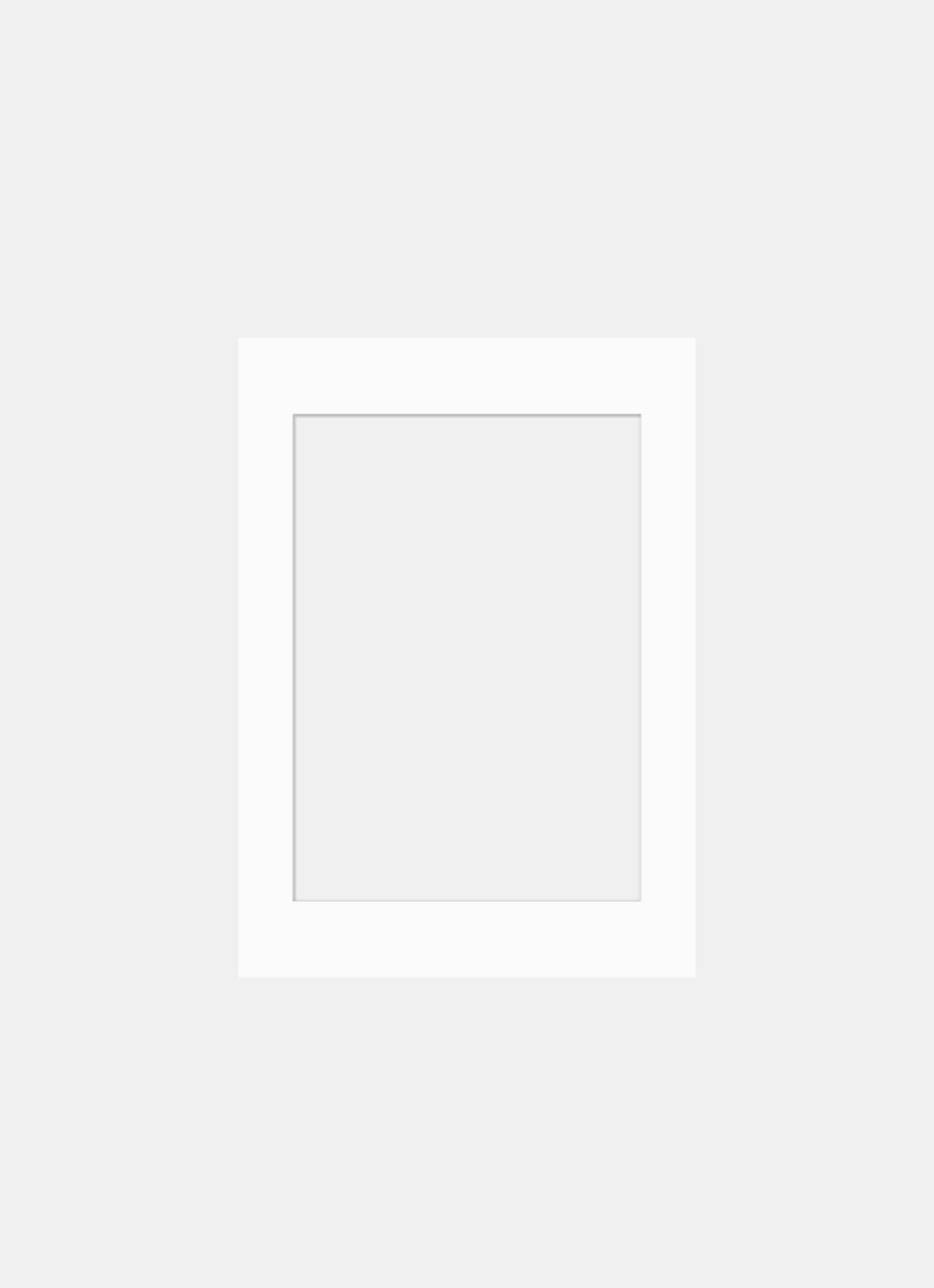 Passepartout - White - 40x50cm Window for 50x70cm Frame