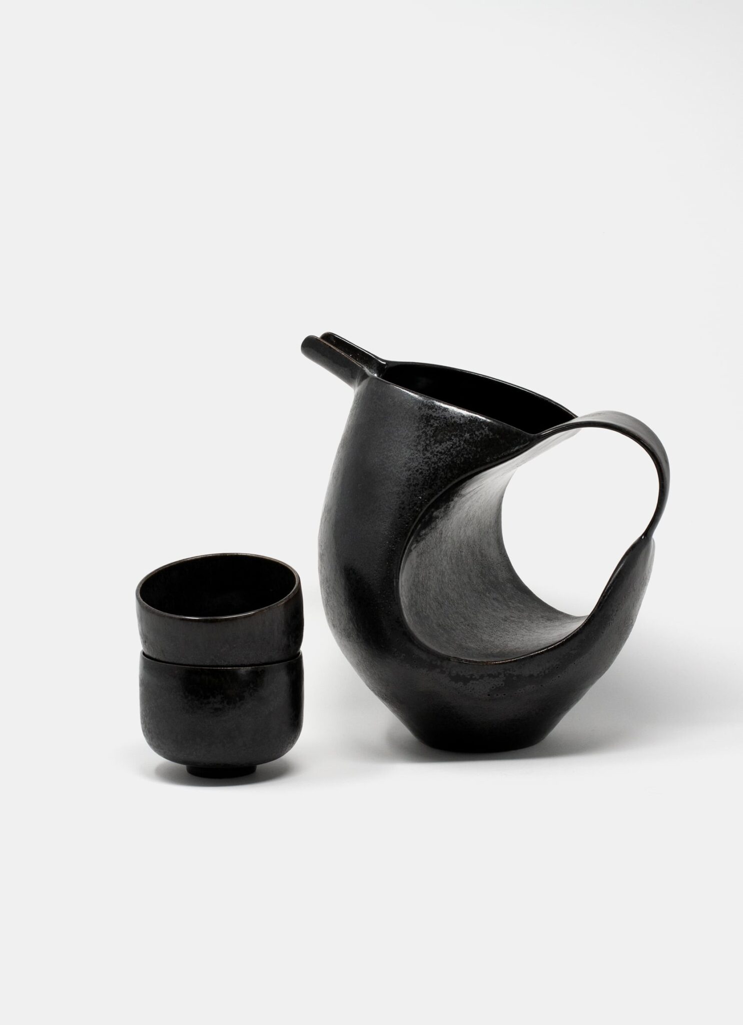 Jérémy Bellina - Bird Jug 1 - Tar Black