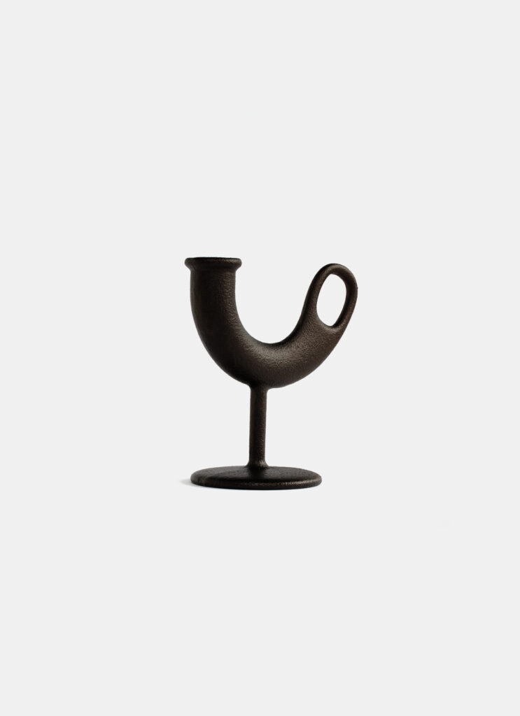 Nedre Foss - Ildhane - Candle stick by Anderssen and Voll - black cast iron