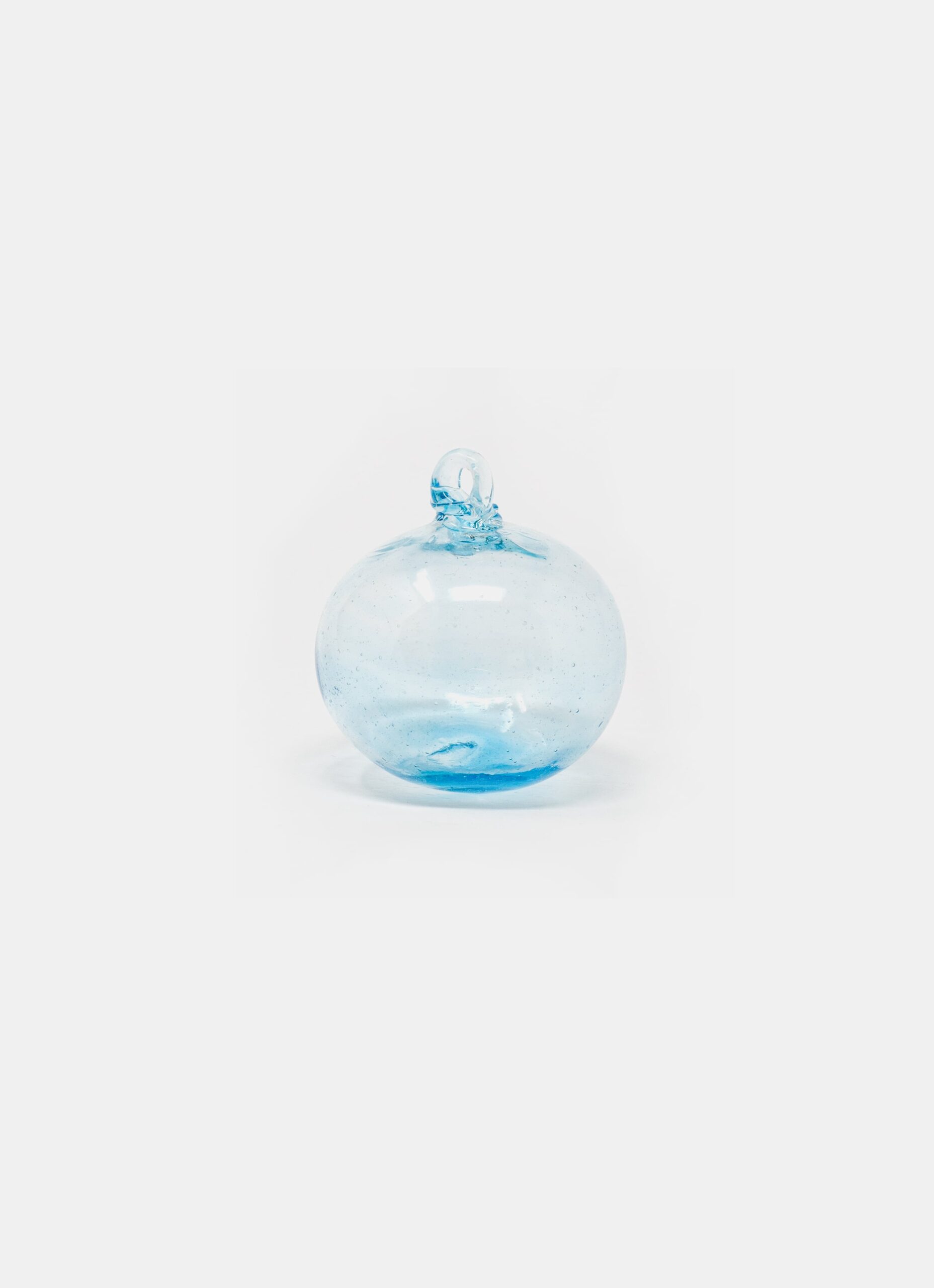La Soufflerie - Hand-blown recycled Glass - Boule Petit - Christmas Ornament - Turquoise