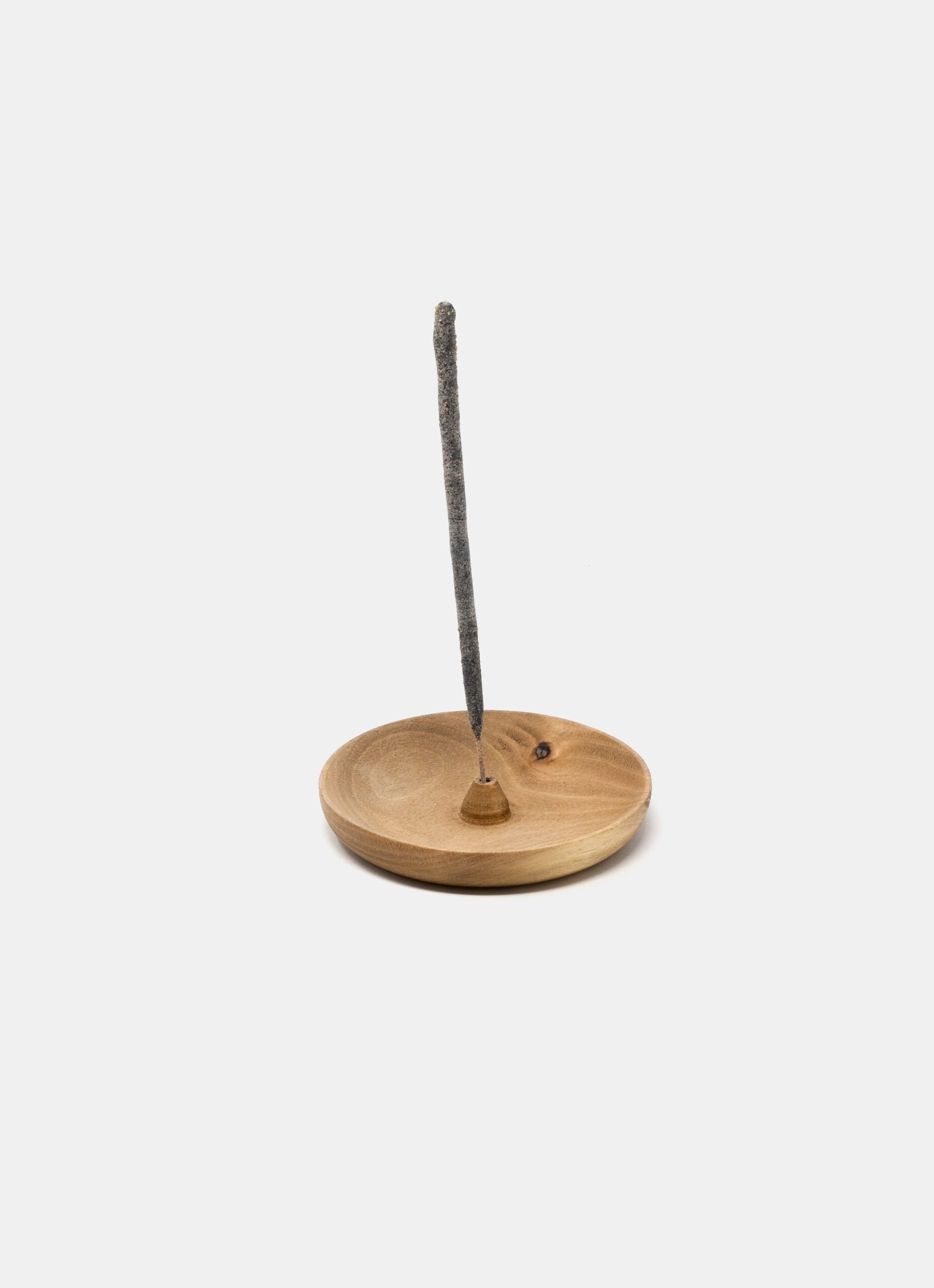 Solid Wood - Hand Turned Incense holder - Walnut