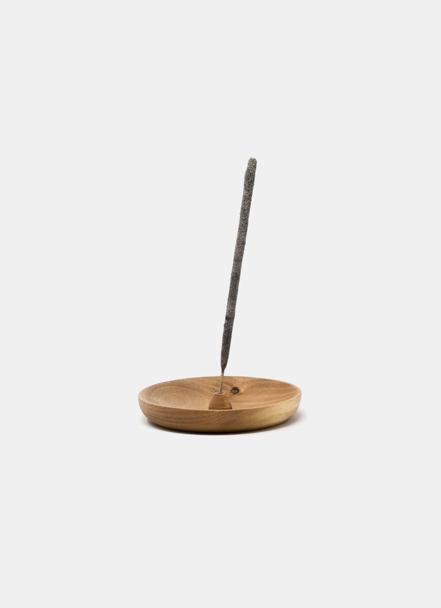 Solid Wood - Hand Turned Incense holder - Walnut