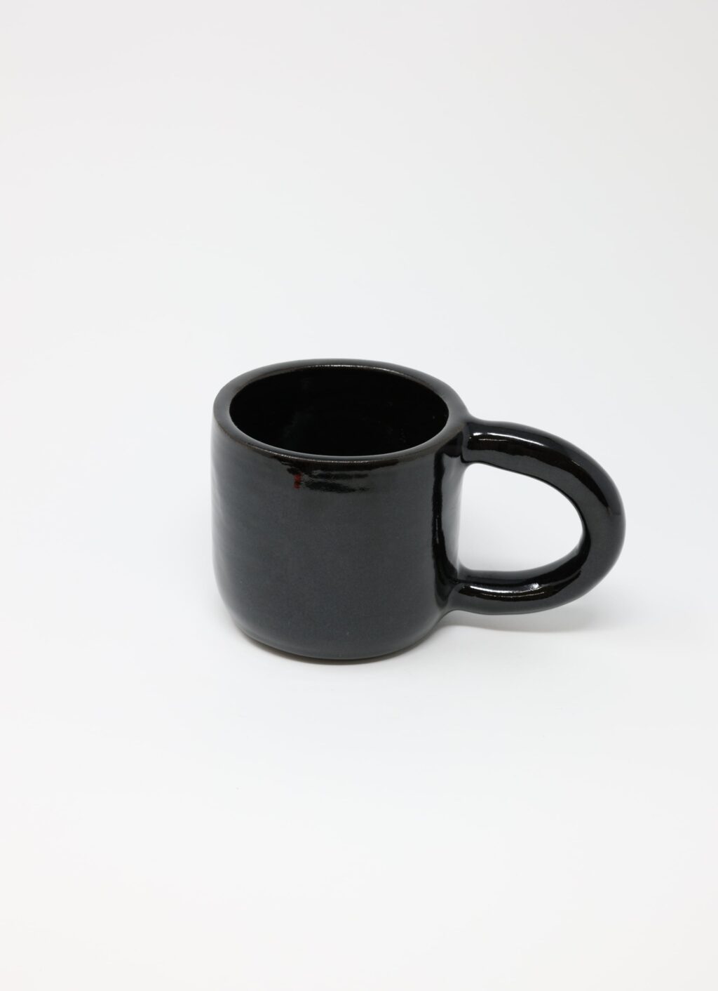 Elise Santangelo - Handmade Stoneware Mug - Shiny Black Glaze