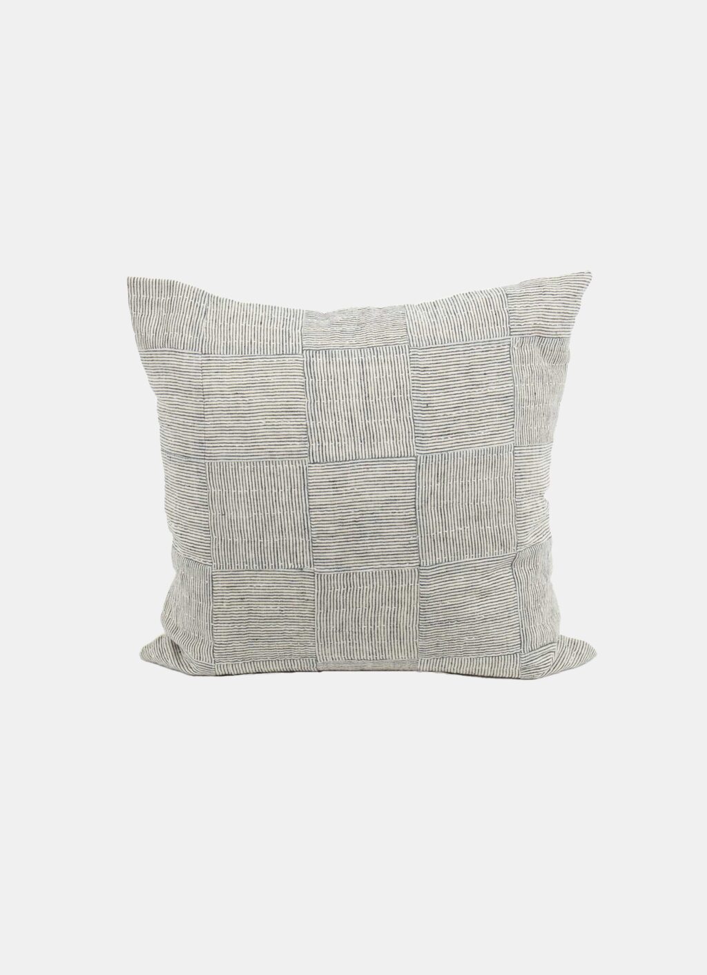 Afro Art - Patchwork Cushion - Cotton - Thin Stripes - 50x50cm