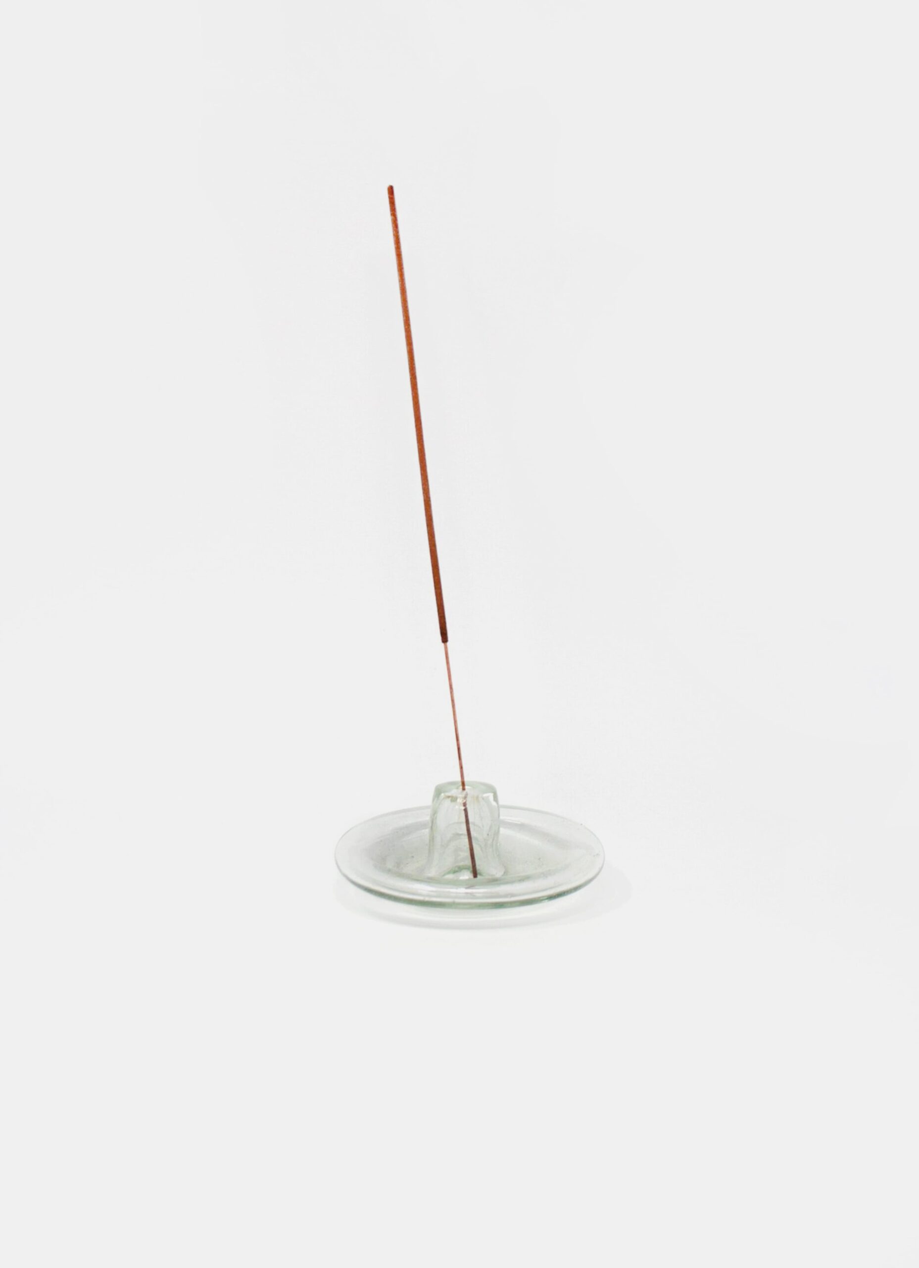La Soufflerie - Hand-blown Incense Holder - Recycled Glass - Transparent