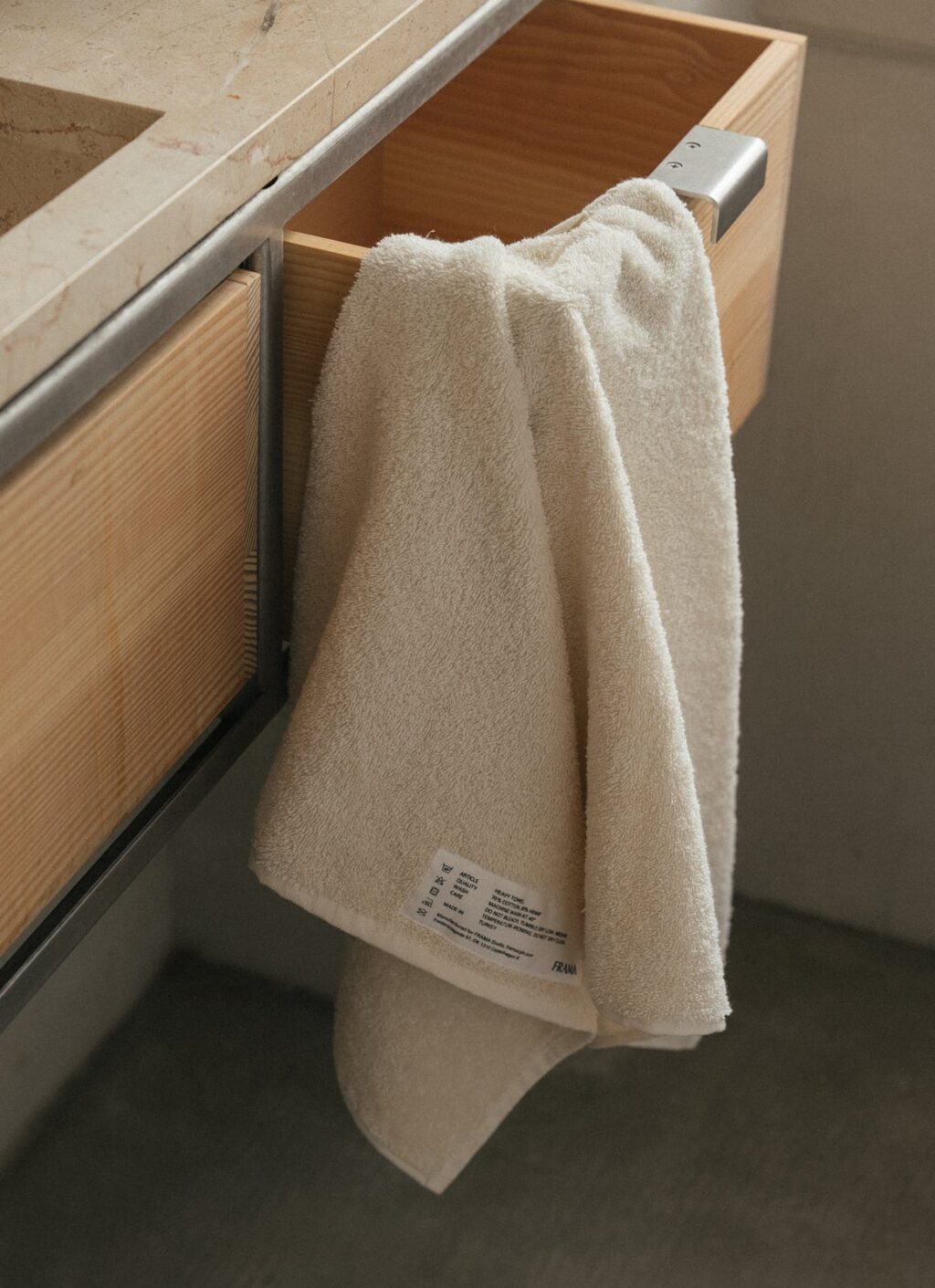 Frama - Heavy Towel - Bone White - Bath Towel