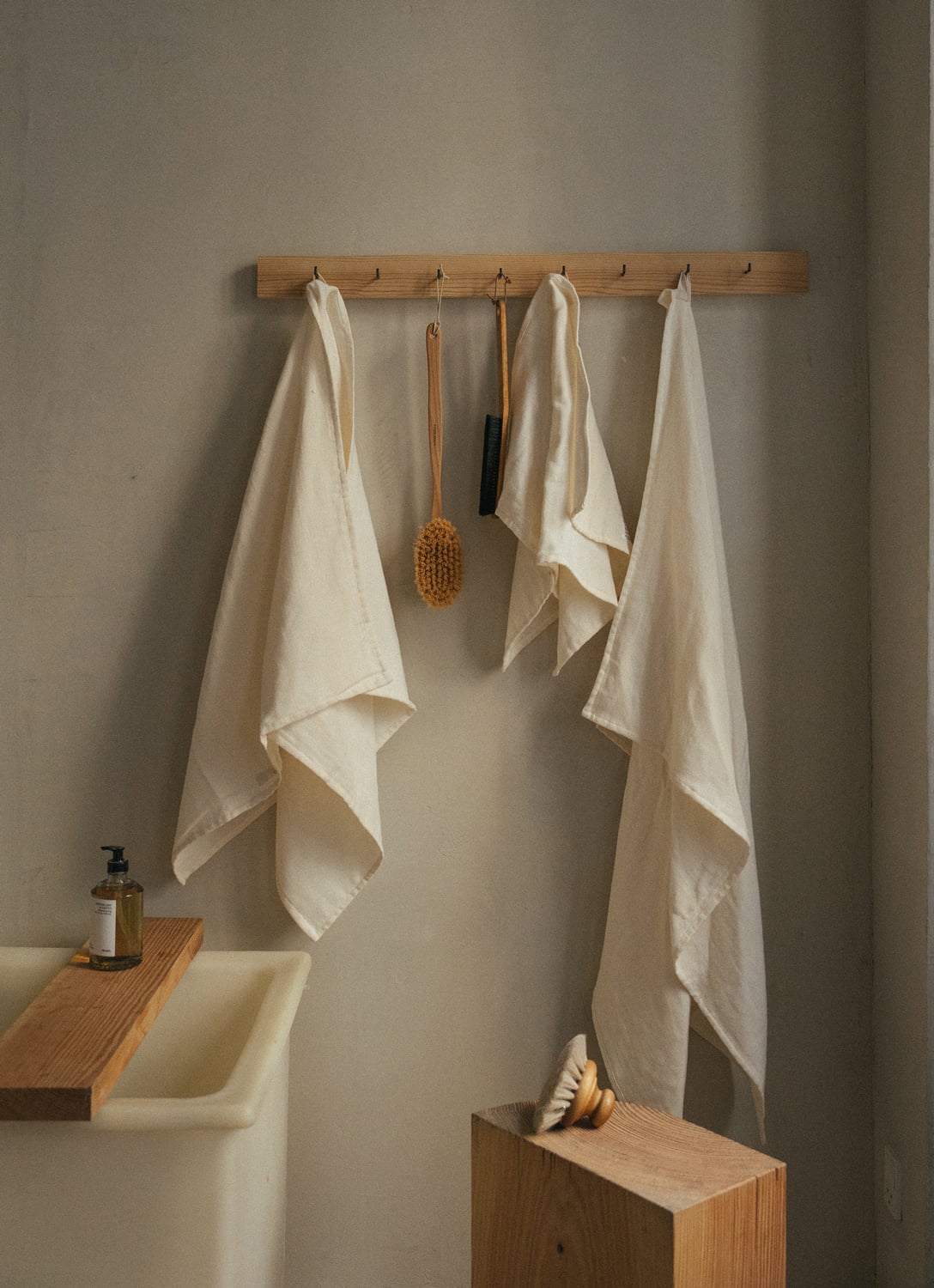 Frama - Light Towel - Bone White - Hand Towel