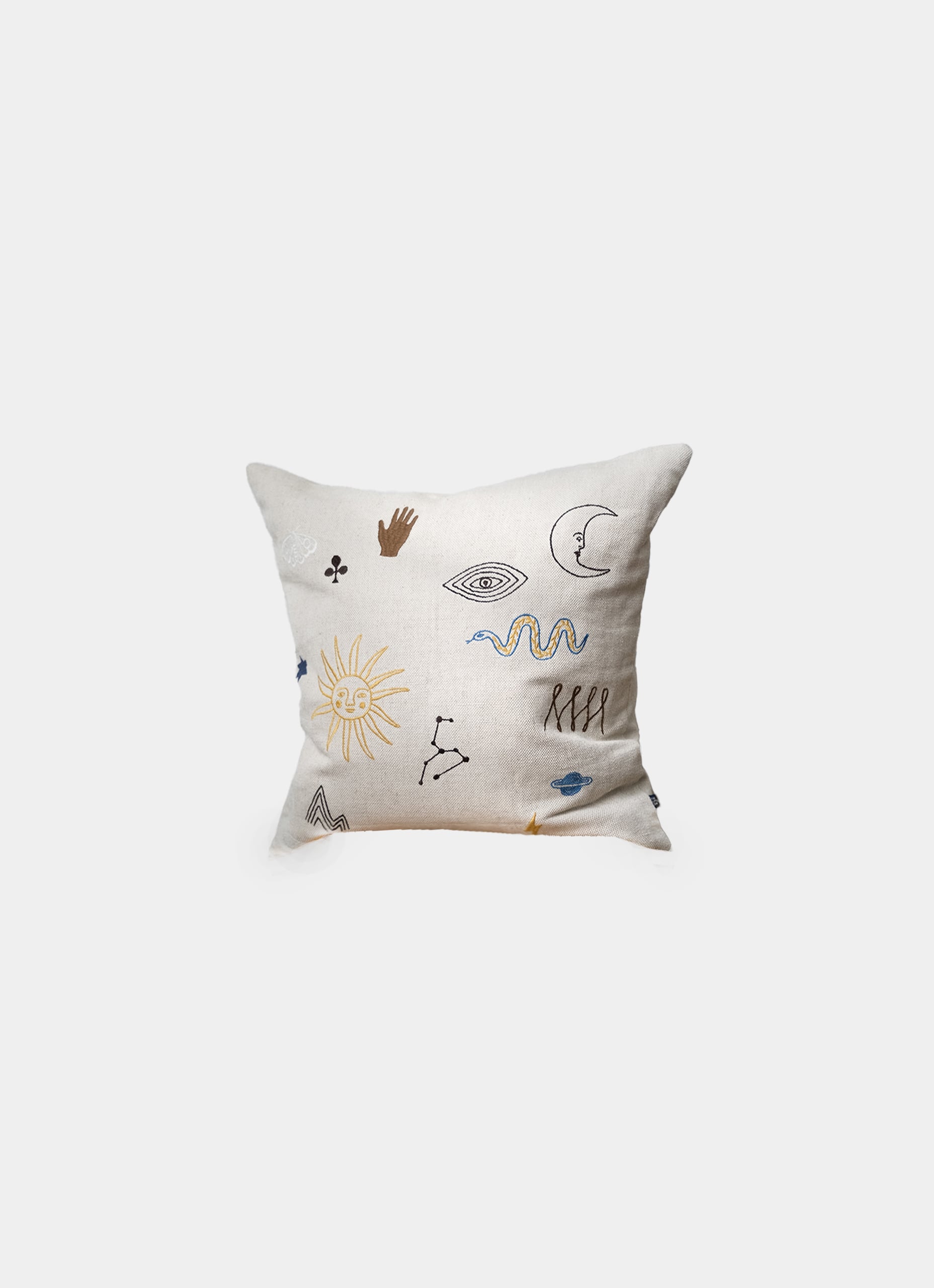 Fine Little Day - Symbol - Embroidered Cushion - Linen and Cotton