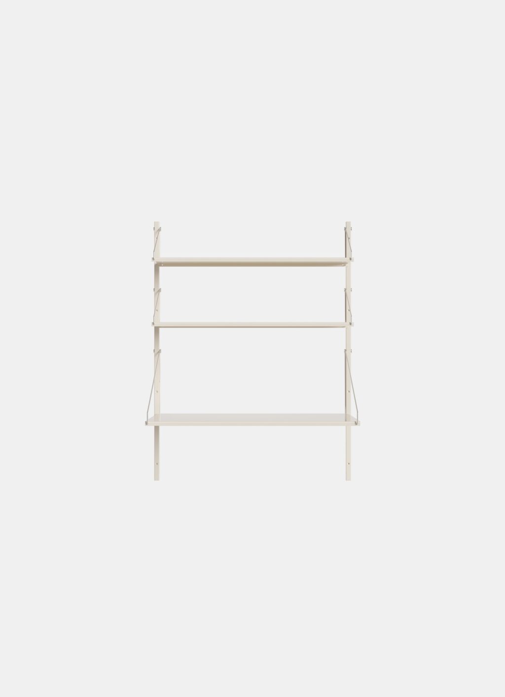 Frama – Shelf Library – Warm White Steel – H1084/W80 – Desk Section