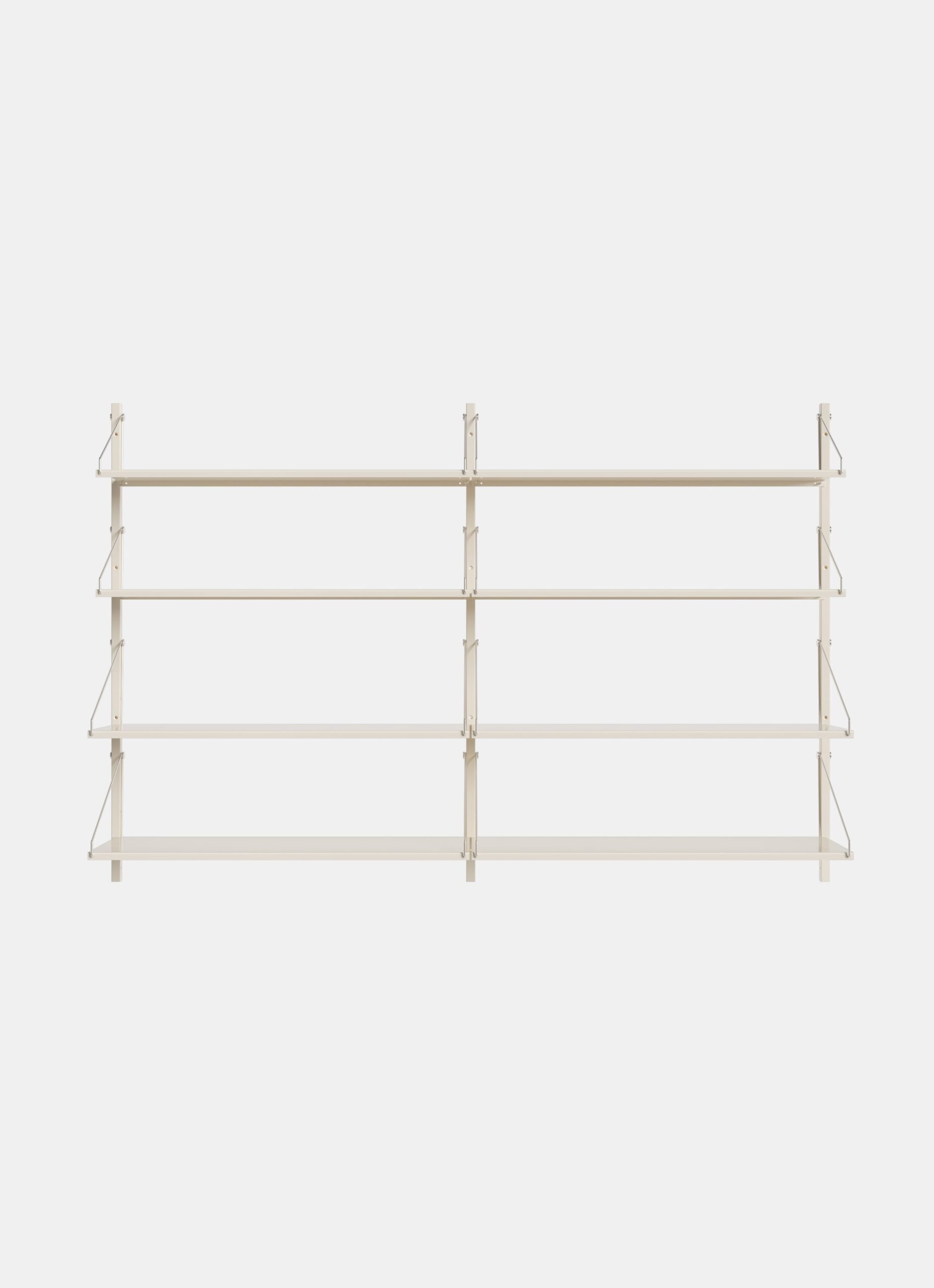 Frama – Shelf Library – Warm White Steel – H1048/W80 – Double Section
