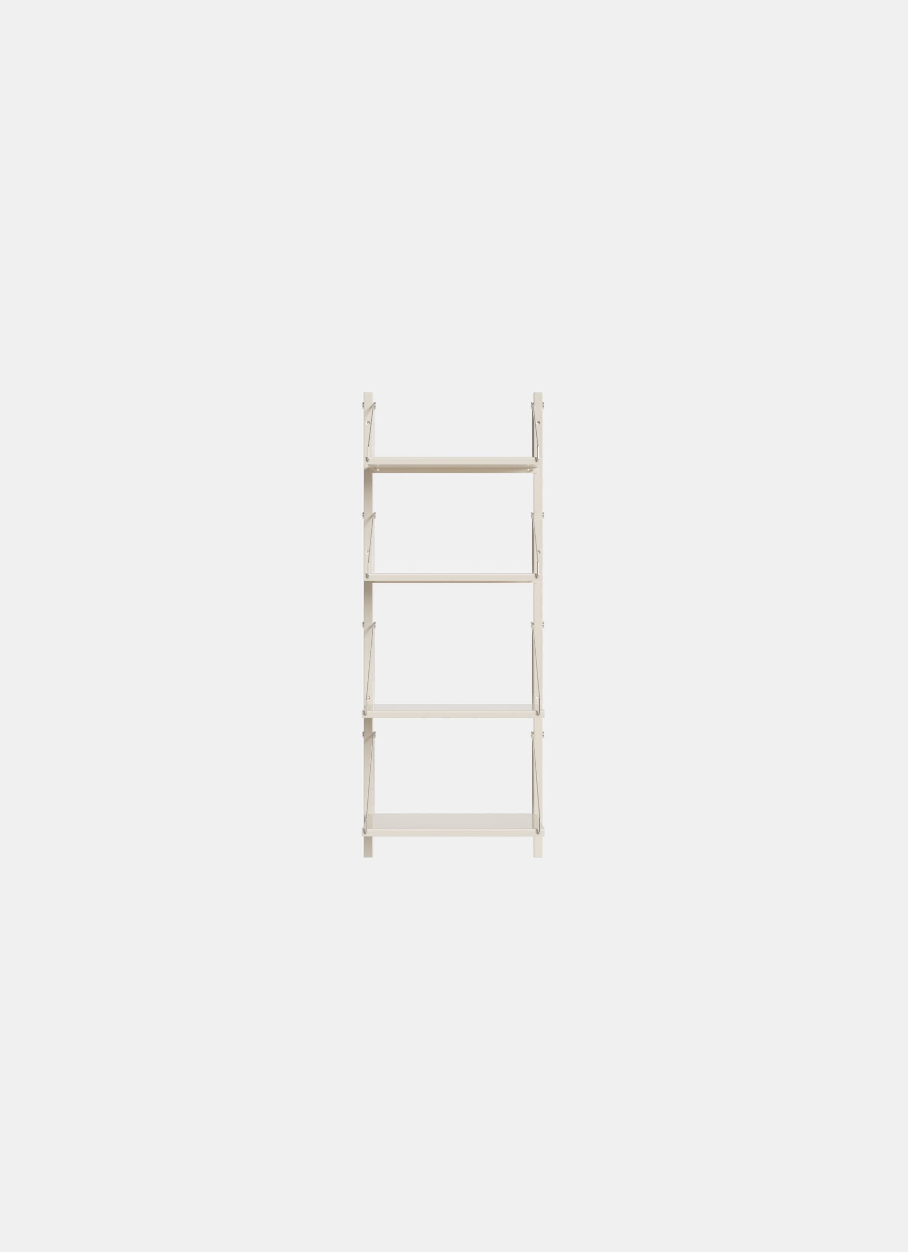 Frama - Shelf Library - Warm White Steel - H1084/W40 - Single Section