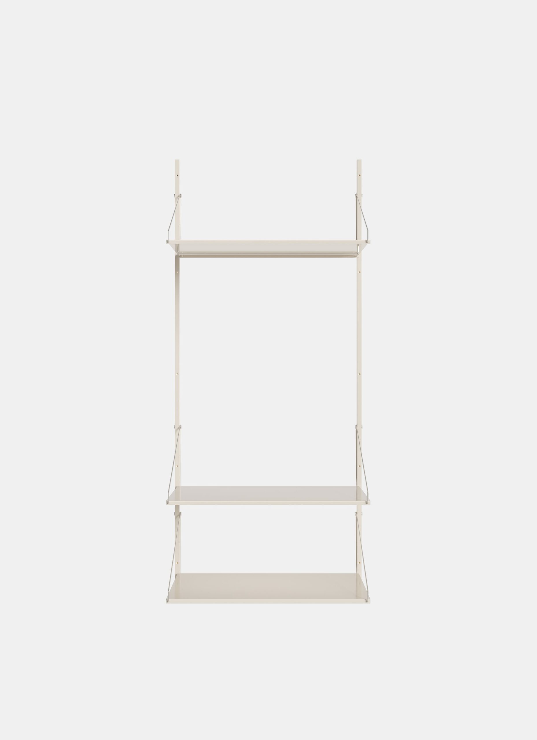 Frama - Shelf Library - Warm White Steel - H1852/W80 - Hanger Section