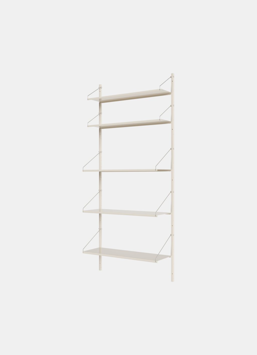 Frama - Shelf Library - Warm White Steel - H1852/W80 - Single Section