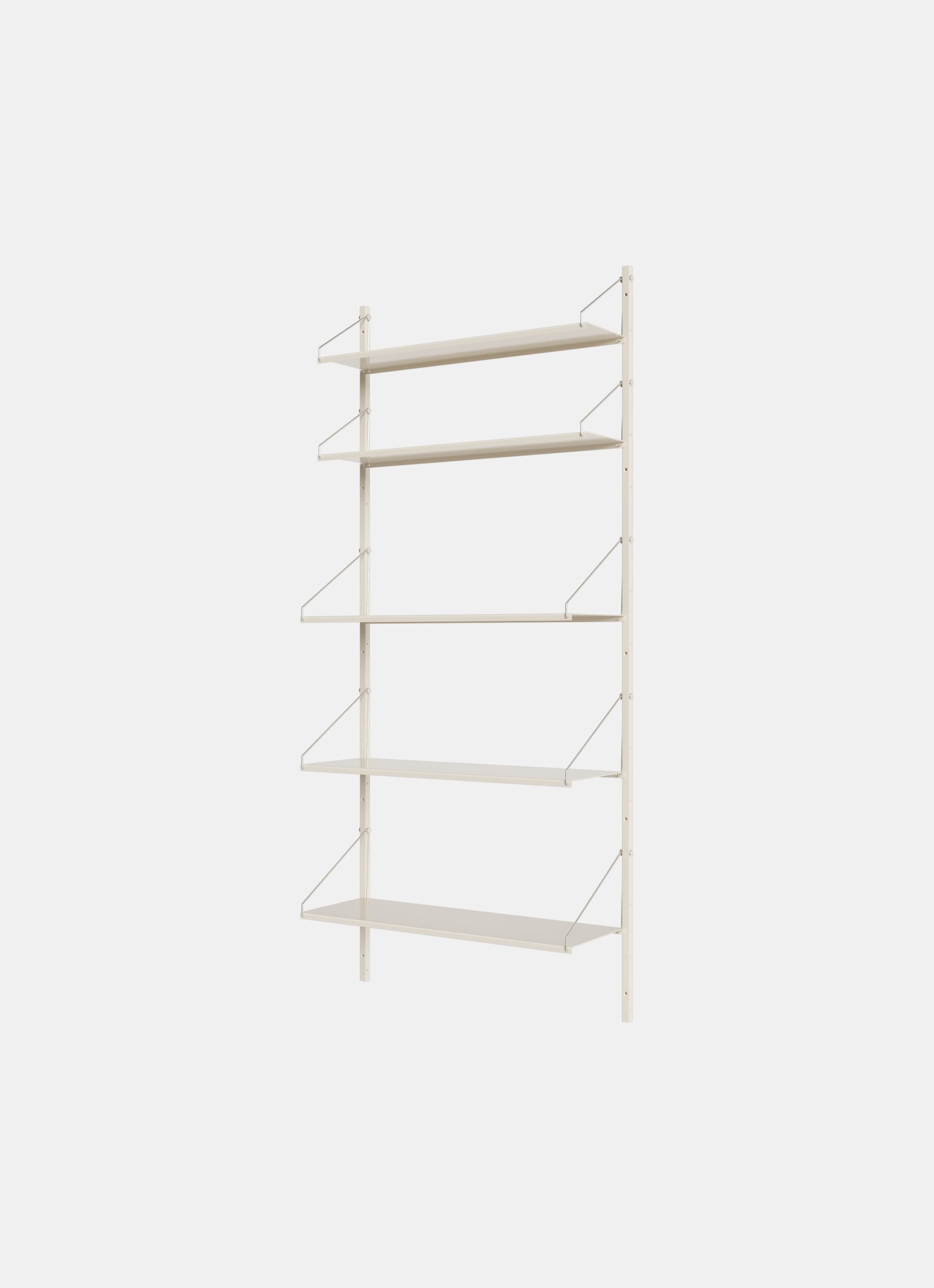 Frama - Shelf Library - Warm White Steel - H1852/W80 - Single Section